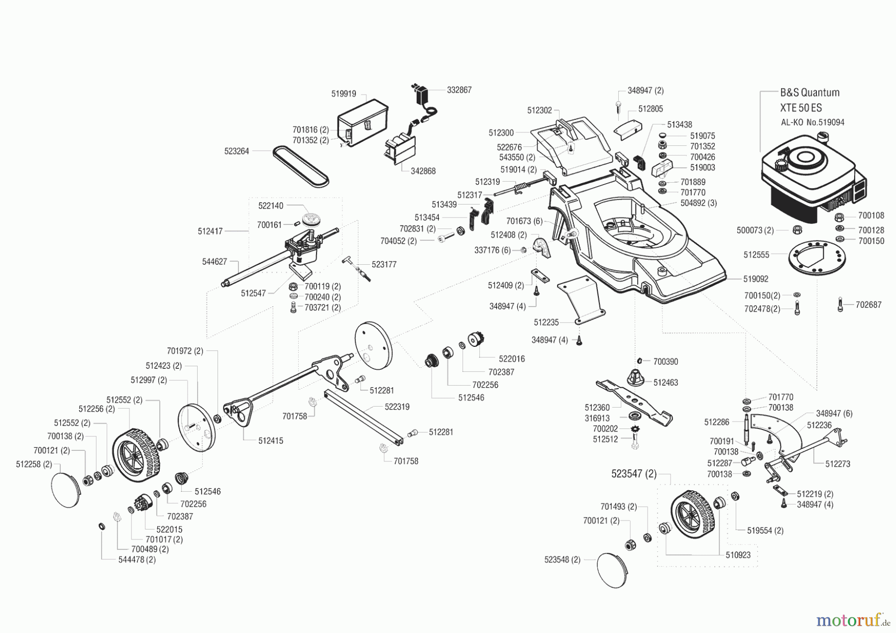  AL-KO Gartentechnik Benzinrasenmäher Sterling 48 ETQ2 Seite 2