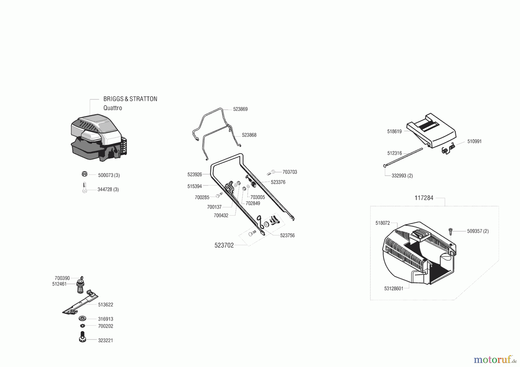  AL-KO Gartentechnik Benzinrasenmäher 48 BRQ 04/1997 - 05/1997 Seite 1