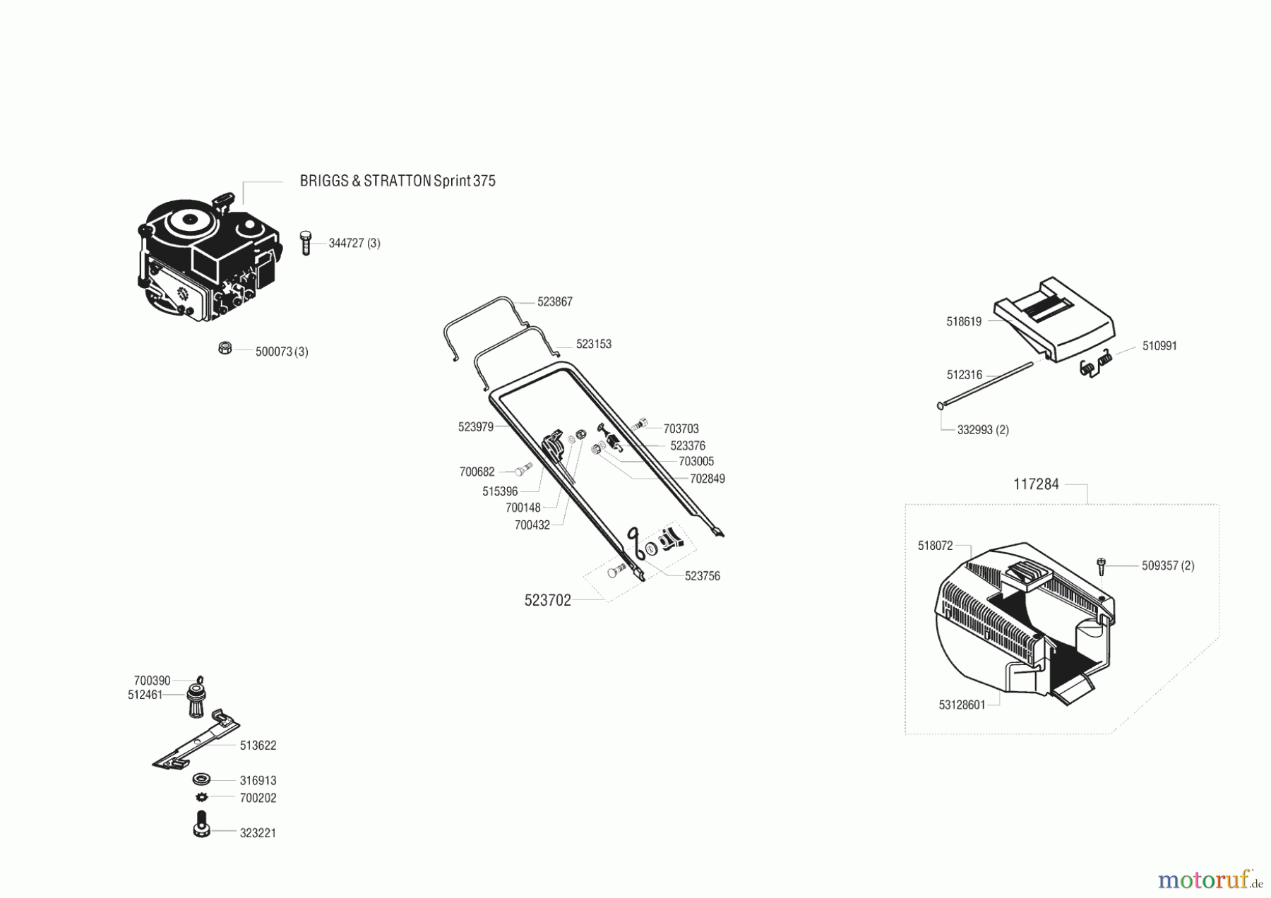  AL-KO Gartentechnik Benzinrasenmäher H-45 XR Seite 1