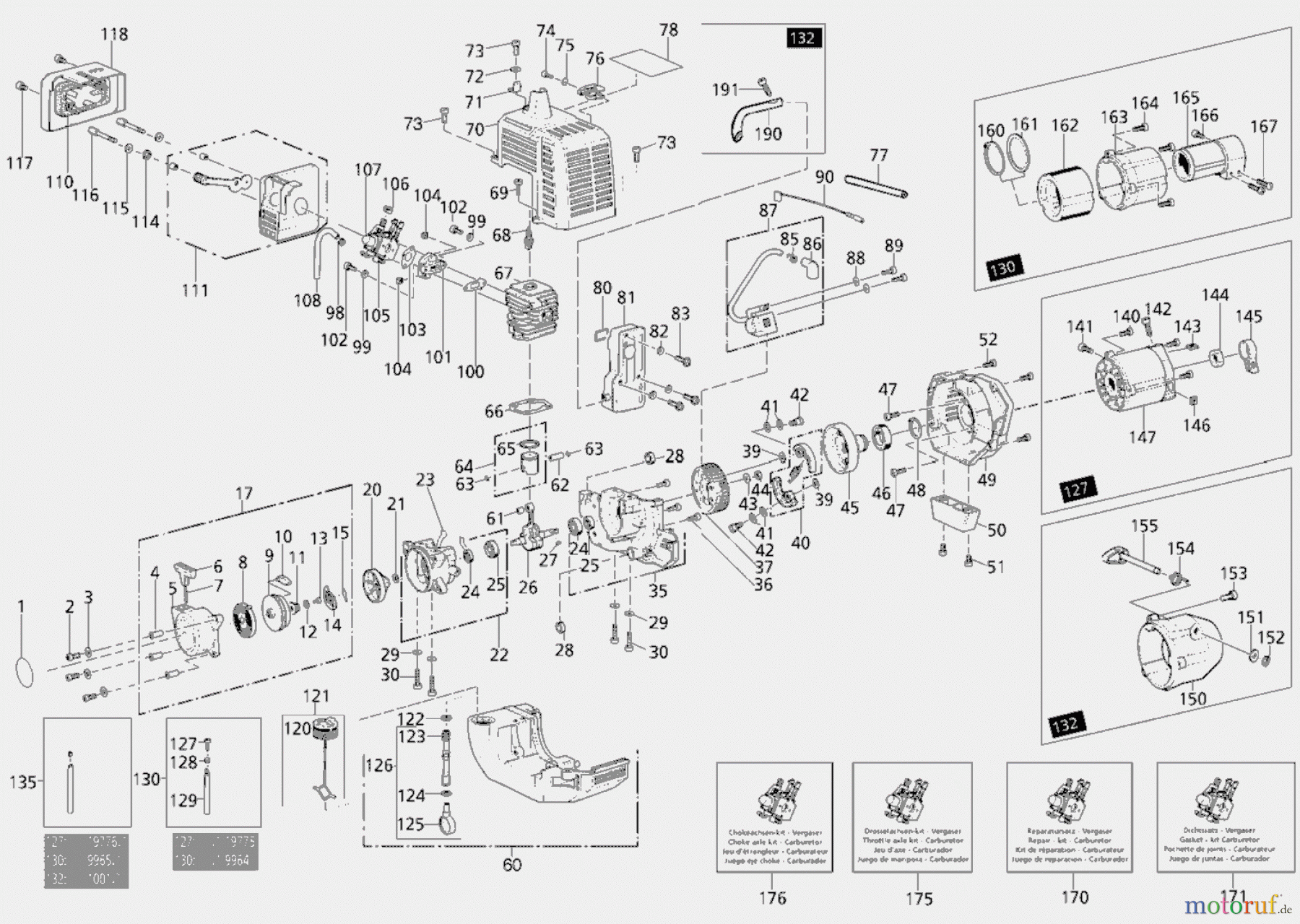  Solo by AL-KO Gartentechnik Motorsensen 132 ET 021998 Druck 9 132 701 ab 02/1998 [SN: ET 021998 Druck 9 132 701] Seite 1