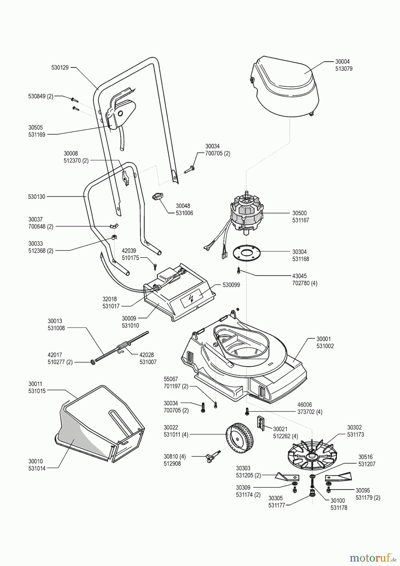  AL-KO Gartentechnik Elektrorasenmäher Greenstyler 3090 Seite 1