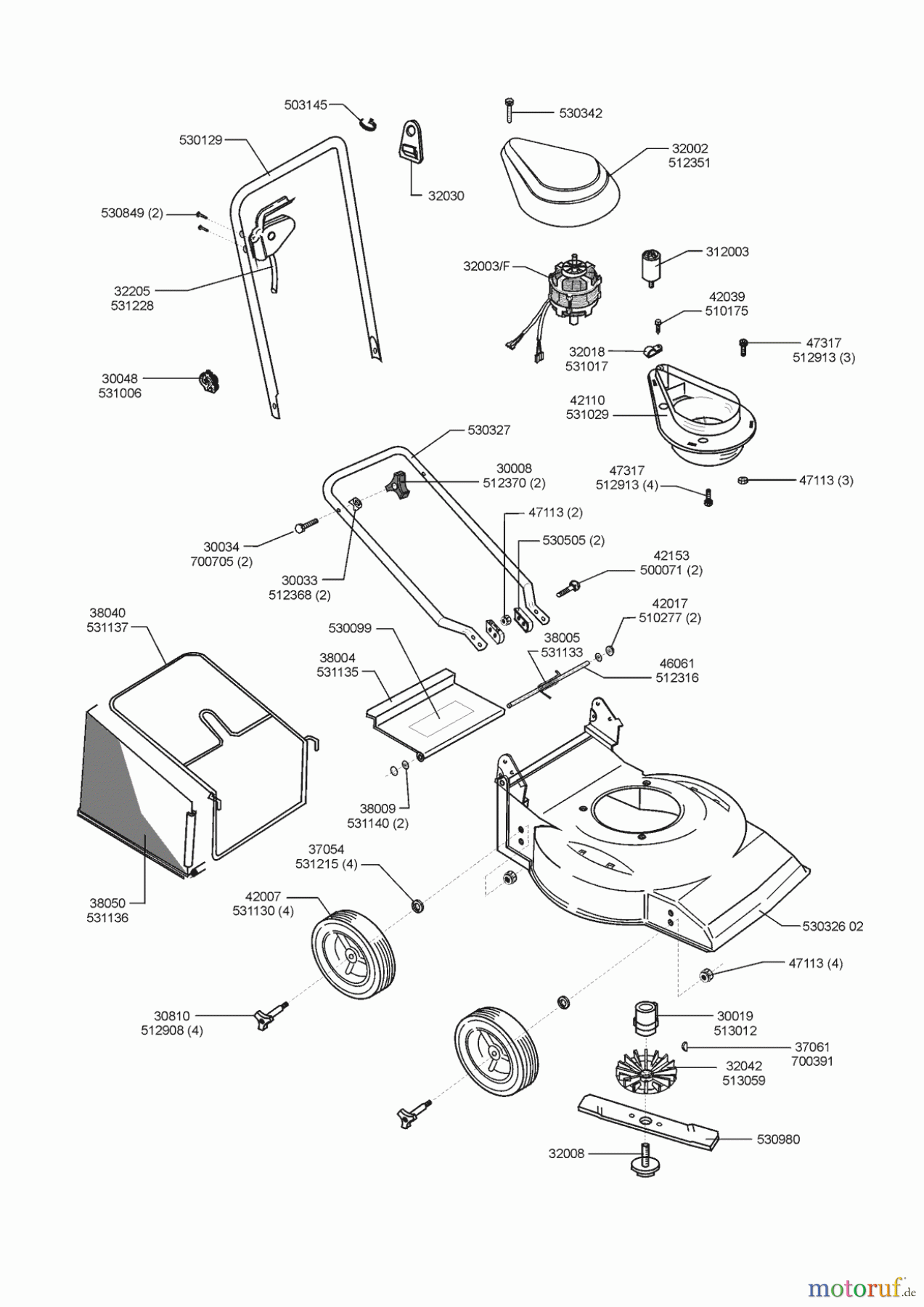  AL-KO Gartentechnik Elektrorasenmäher Greencollection 4011 Seite 1