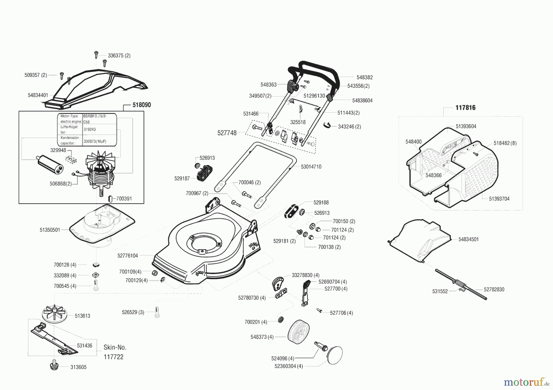  AL-KO Gartentechnik Elektrorasenmäher Comfort 47 E  03/1999 - 12/1999 Seite 1