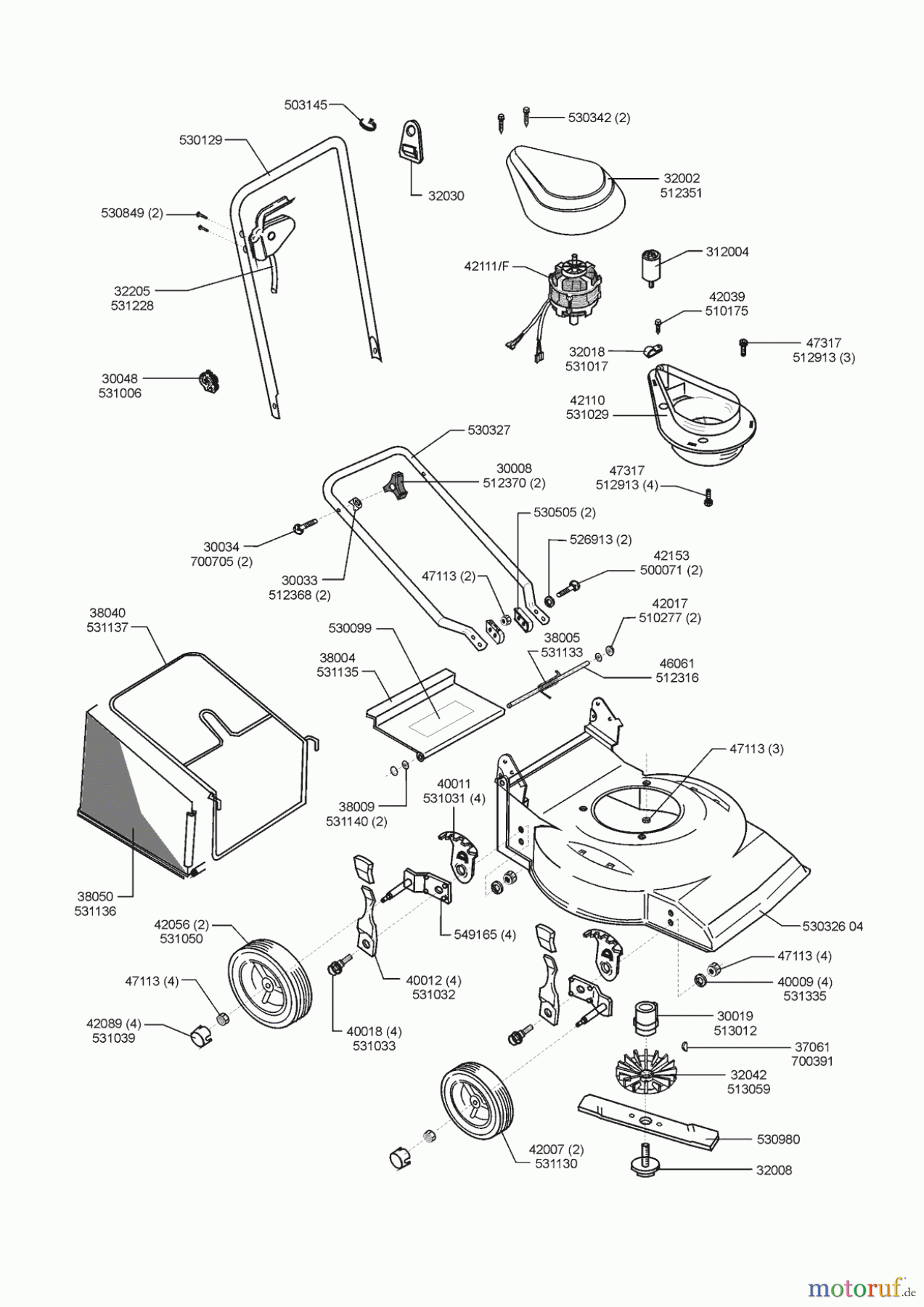  AL-KO Gartentechnik Elektrorasenmäher Lazer 410 E  07/1999 Seite 1