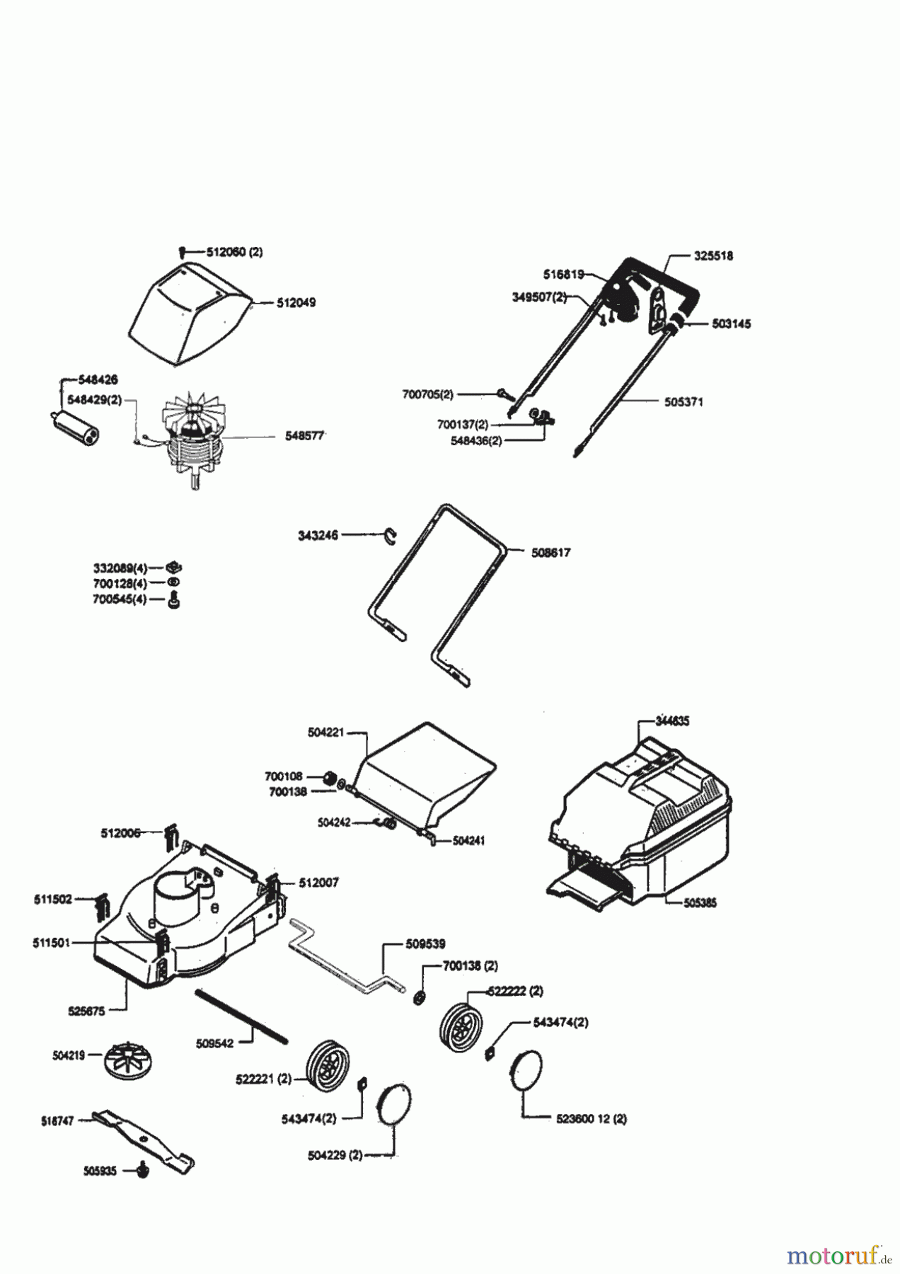  AL-KO Gartentechnik Elektrorasenmäher E 32 / 1000 W Seite 1