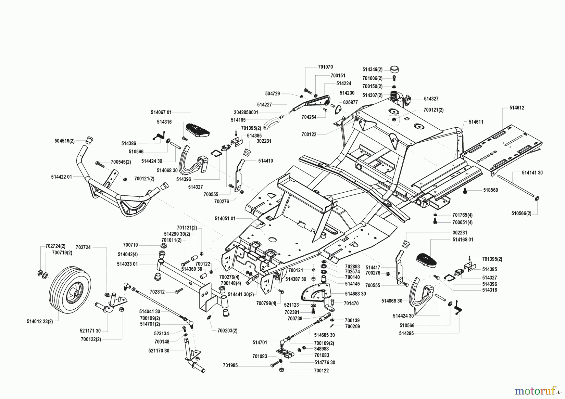  AL-KO Gartentechnik Rasentraktor RT 14-85 HD  02/2000 - 02/2001 Seite 2