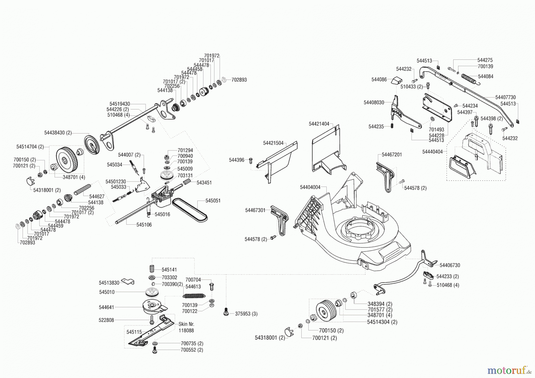  AL-KO Gartentechnik Benzinrasenmäher Premium 52 BRC ab 09/2000 Seite 1