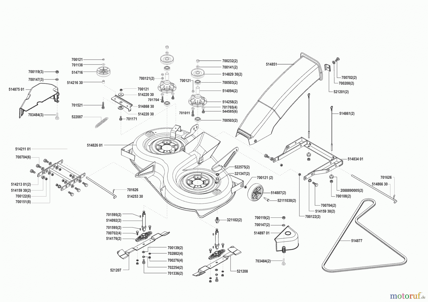  Concord Gartentechnik Rasentraktor T17-102 HD 02/2001 - 08/2001 Seite 5