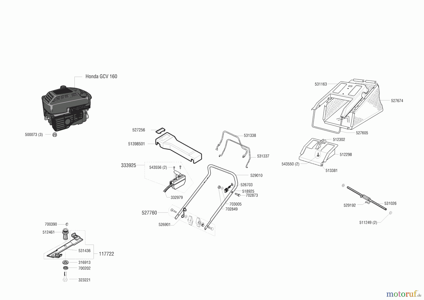  AL-KO Gartentechnik Benzinrasenmäher Tornado 4700 HR ab 02/2001 Seite 1