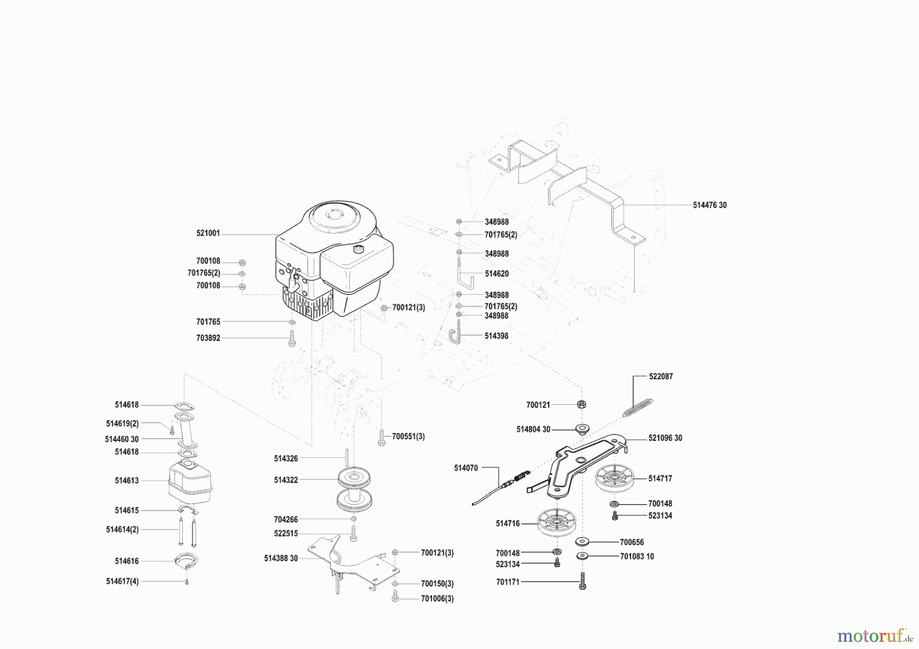  AL-KO Gartentechnik Rasentraktor T-800 SA 02/2001 - 02/2002 Seite 4