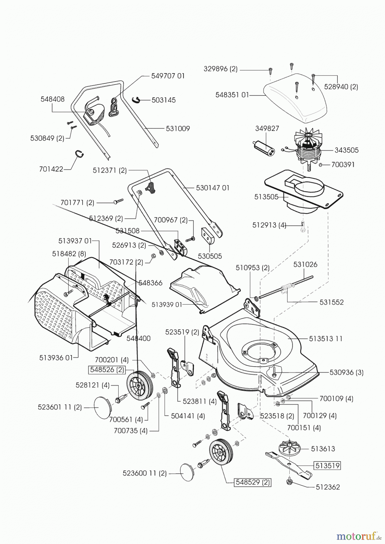  AL-KO Gartentechnik Elektrorasenmäher Hitline 4416 EL  01/2002 Seite 1