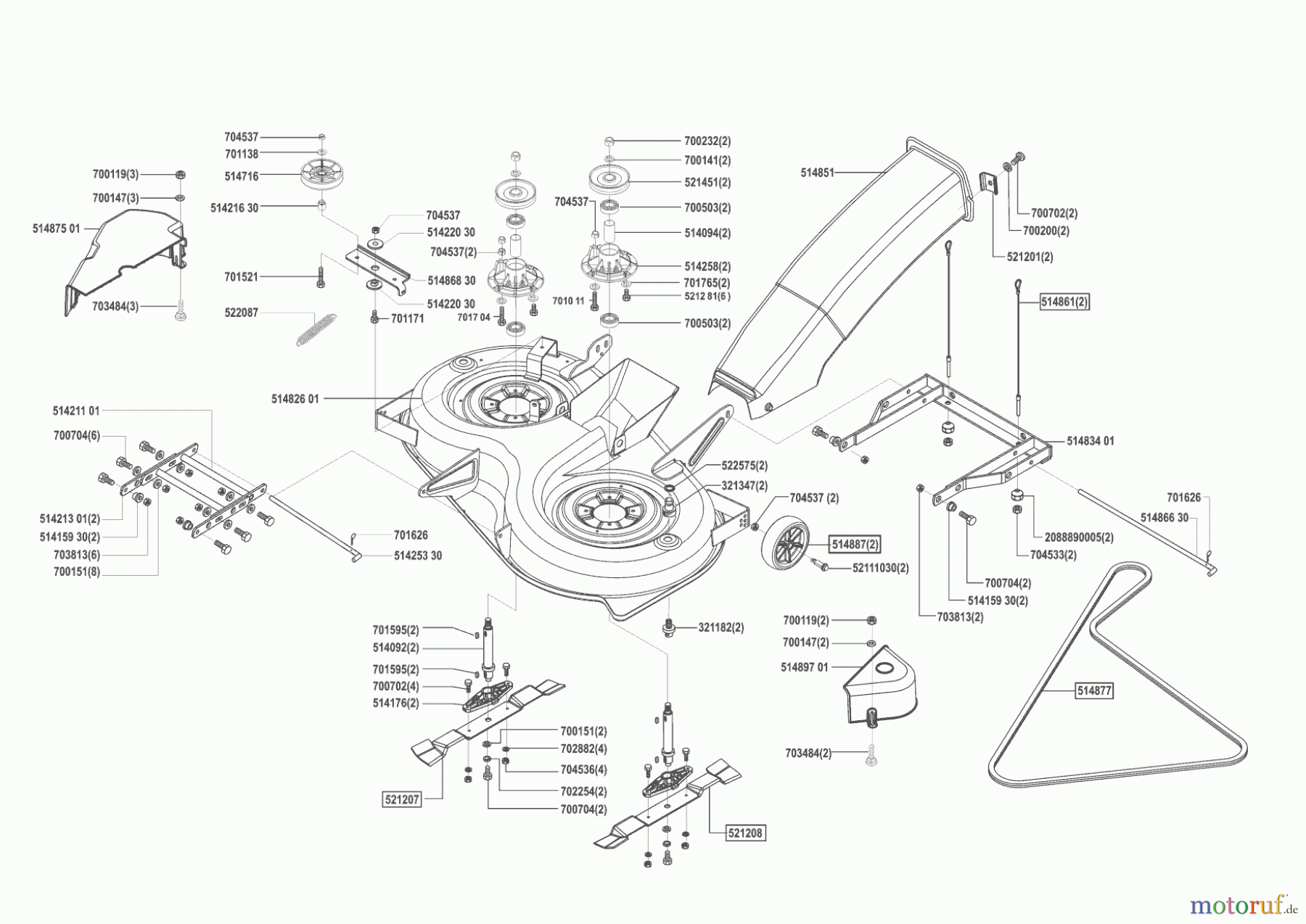  Concord Gartentechnik Rasentraktor T20-102 HDE 09/2002 - 10/2003 Seite 5