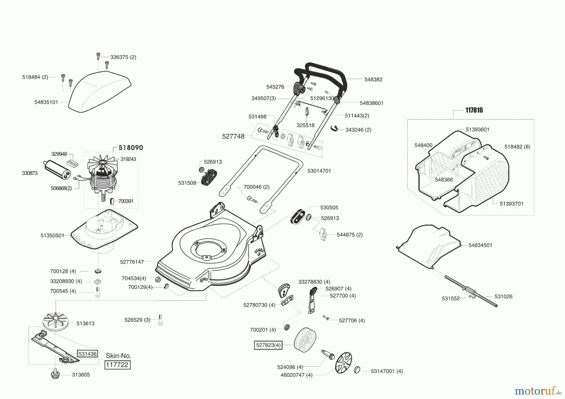  Dehner Gartentechnik Elektrorasenmäher ELO 47 ab 10/2003 Seite 1