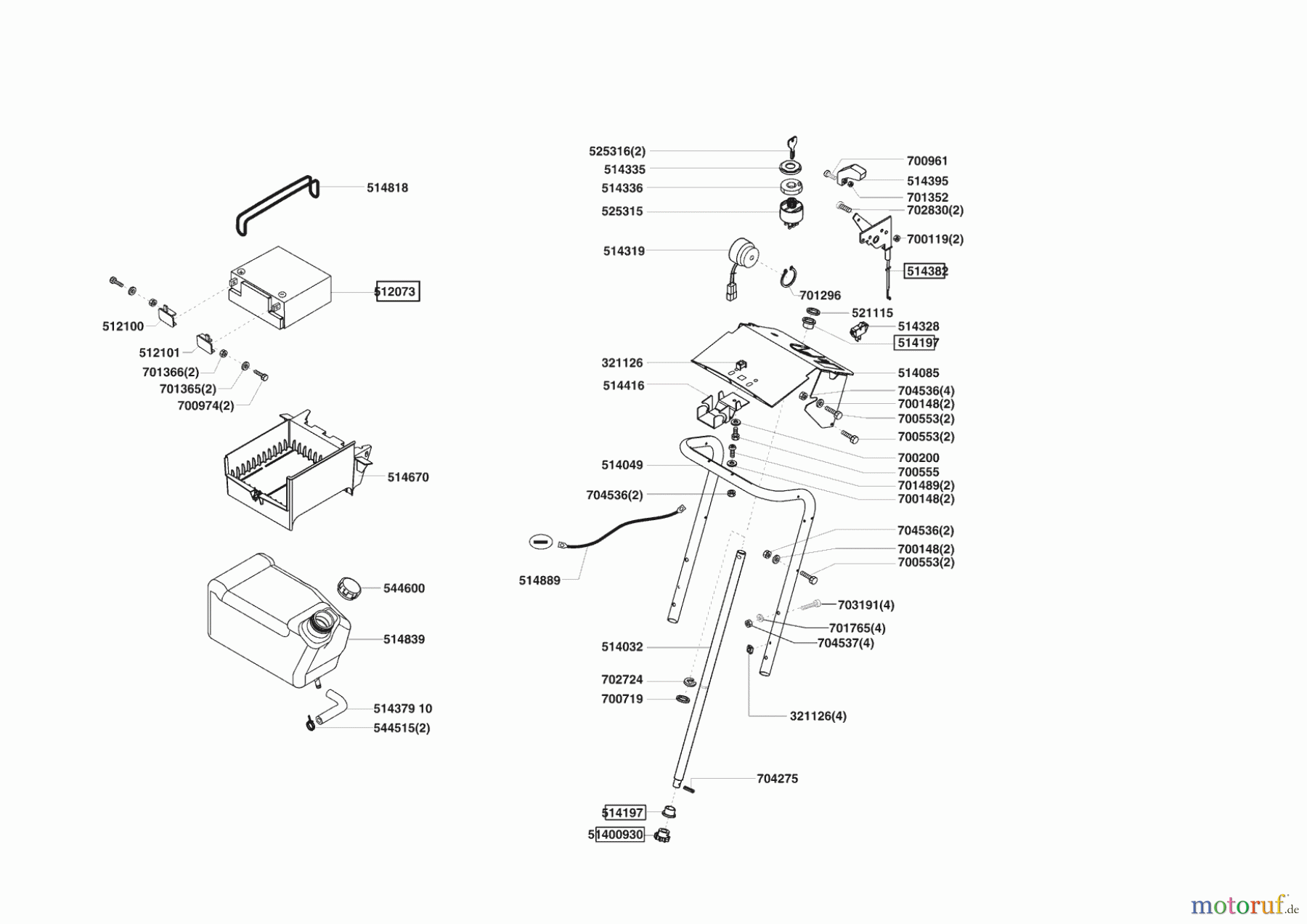  AL-KO Gartentechnik Rasentraktor T17-102 HD LUX HVC 10/2004 - 03/2006 Seite 6