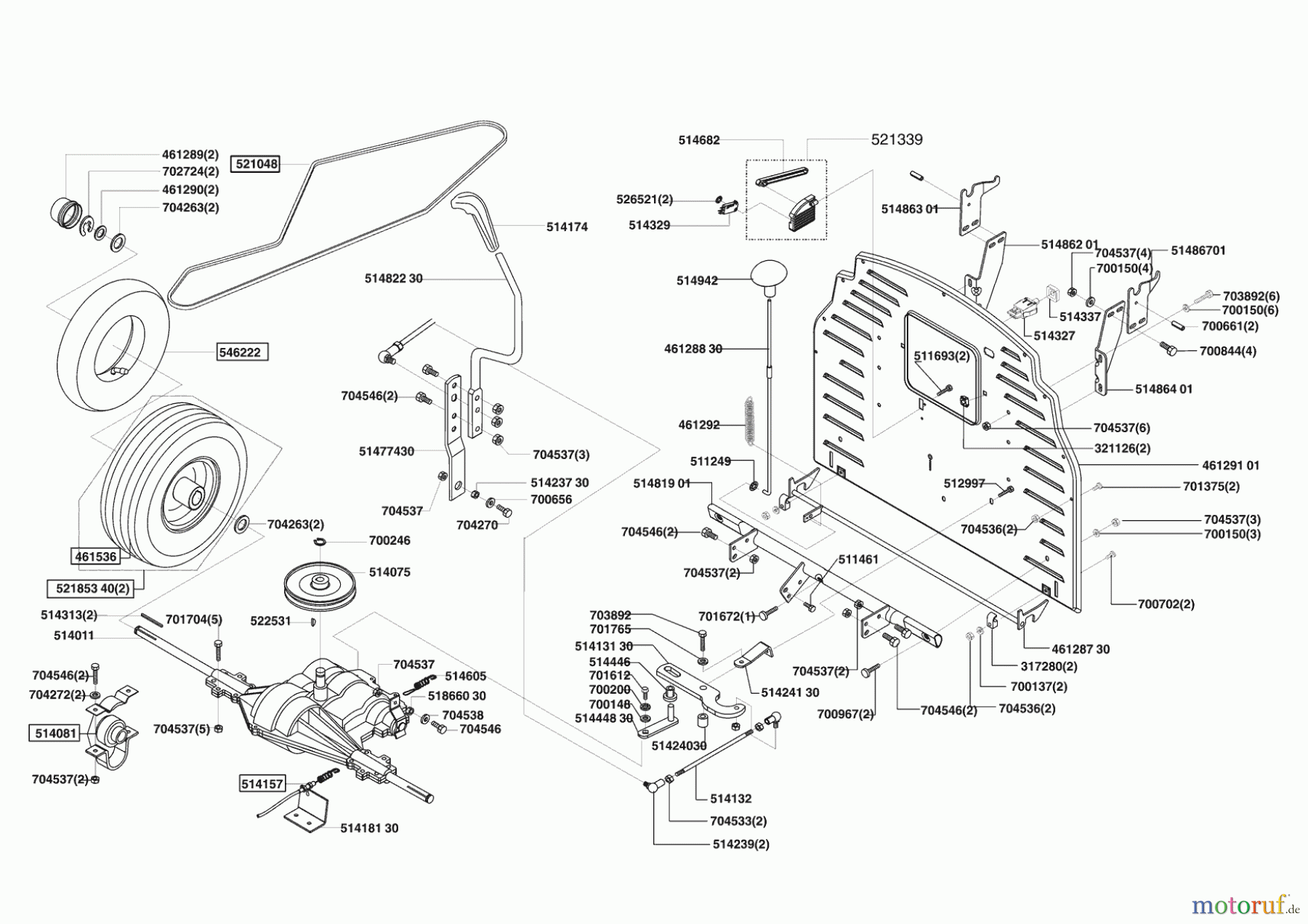  Concord Gartentechnik Rasentraktor T15-102  10/2004 - 01/2006 Seite 3