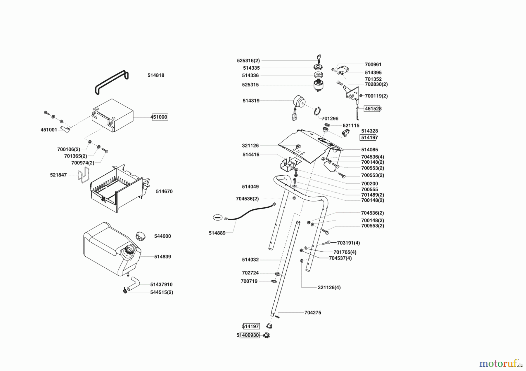  Powerline Gartentechnik Rasentraktor T 16-102 HDE Honda ab 01/2006 Seite 6