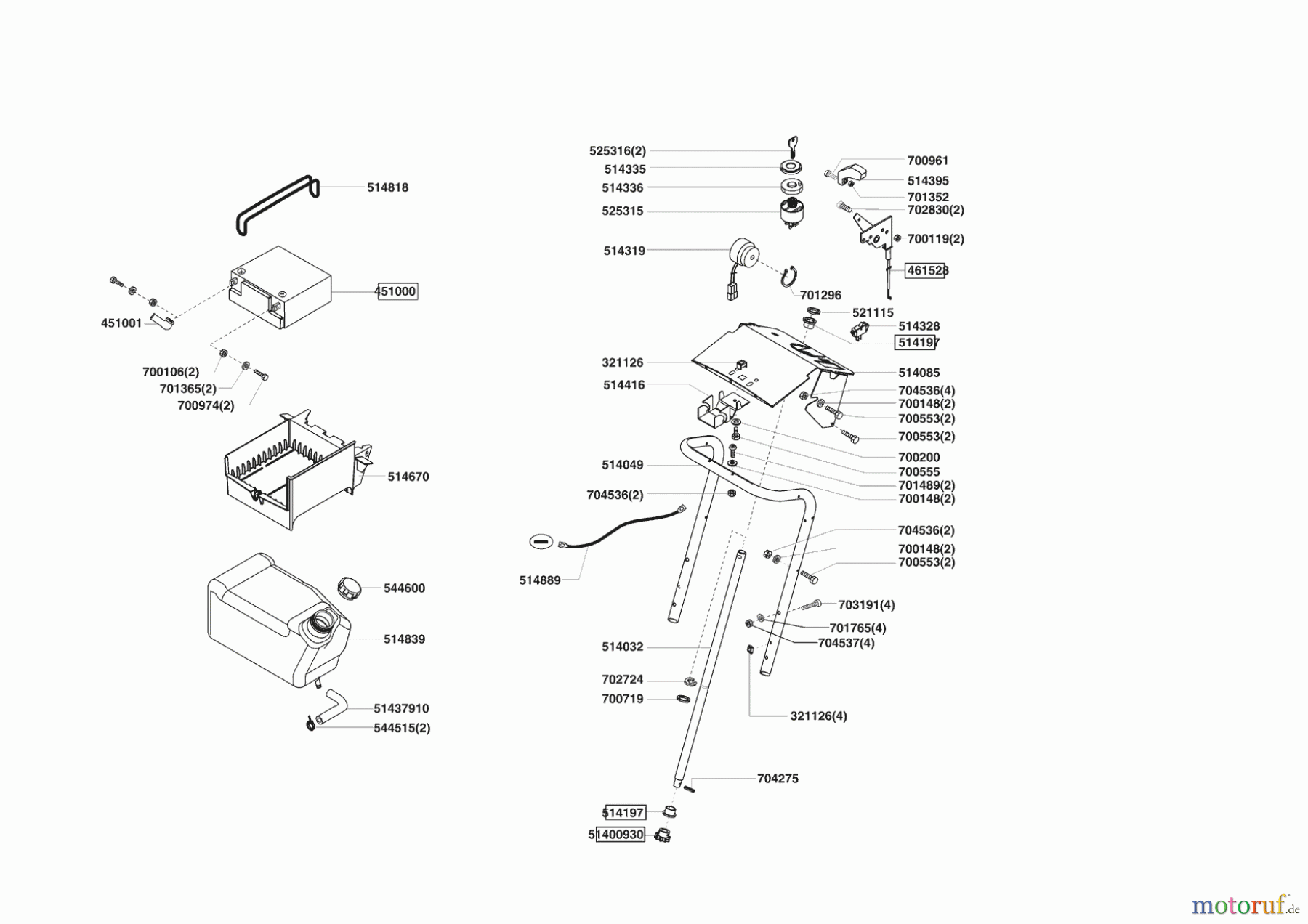  Powerline Gartentechnik Rasentraktor T 16-102 HD-H 09/2006 - 11/2006 Seite 6