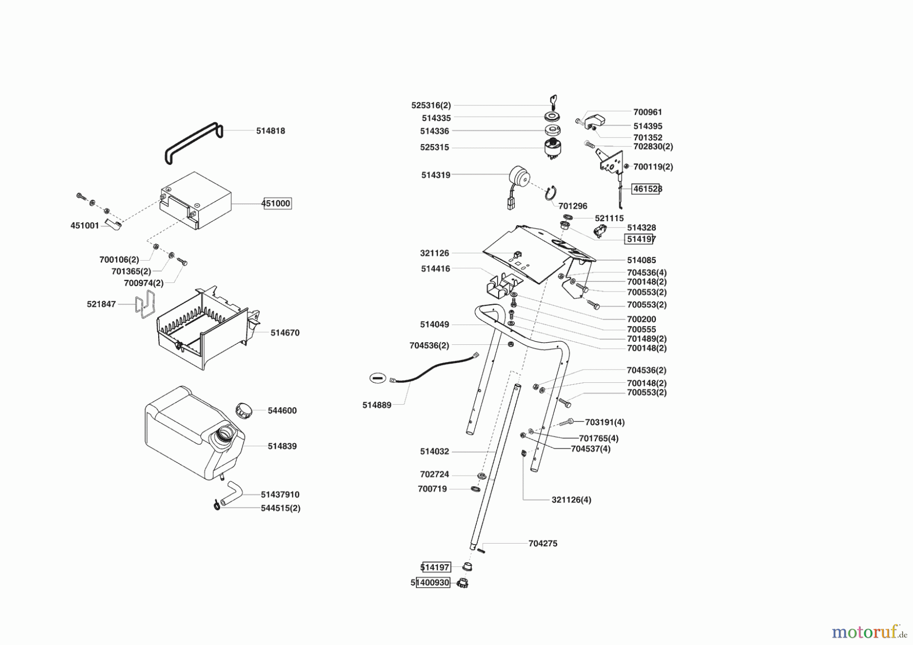  Powerline Gartentechnik Rasentraktor T 16-102 HDE-H 11/2006 - 10/2007 Seite 6