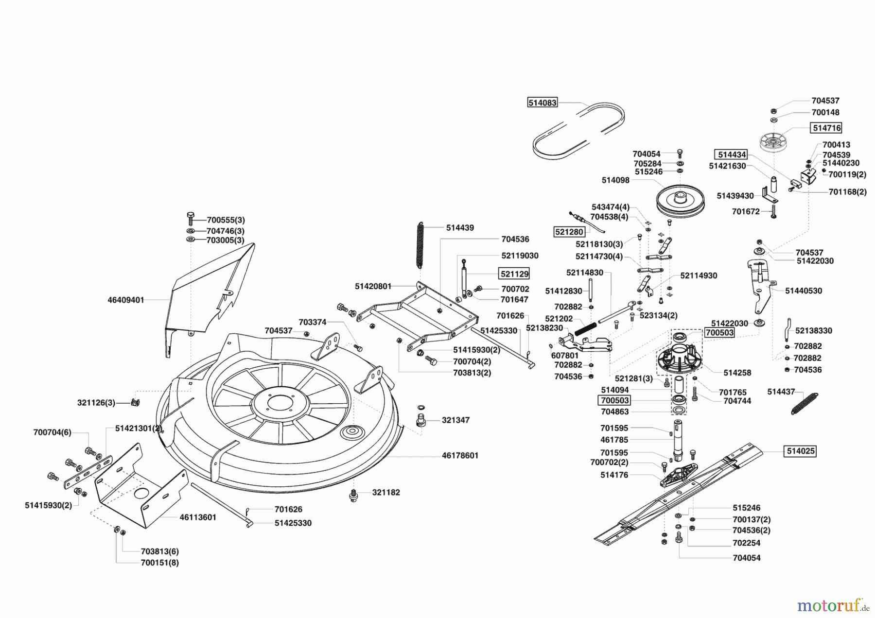  AL-KO Gartentechnik Rasentraktor COMFORT 850 S 12/2006 - 03/2009 Seite 5