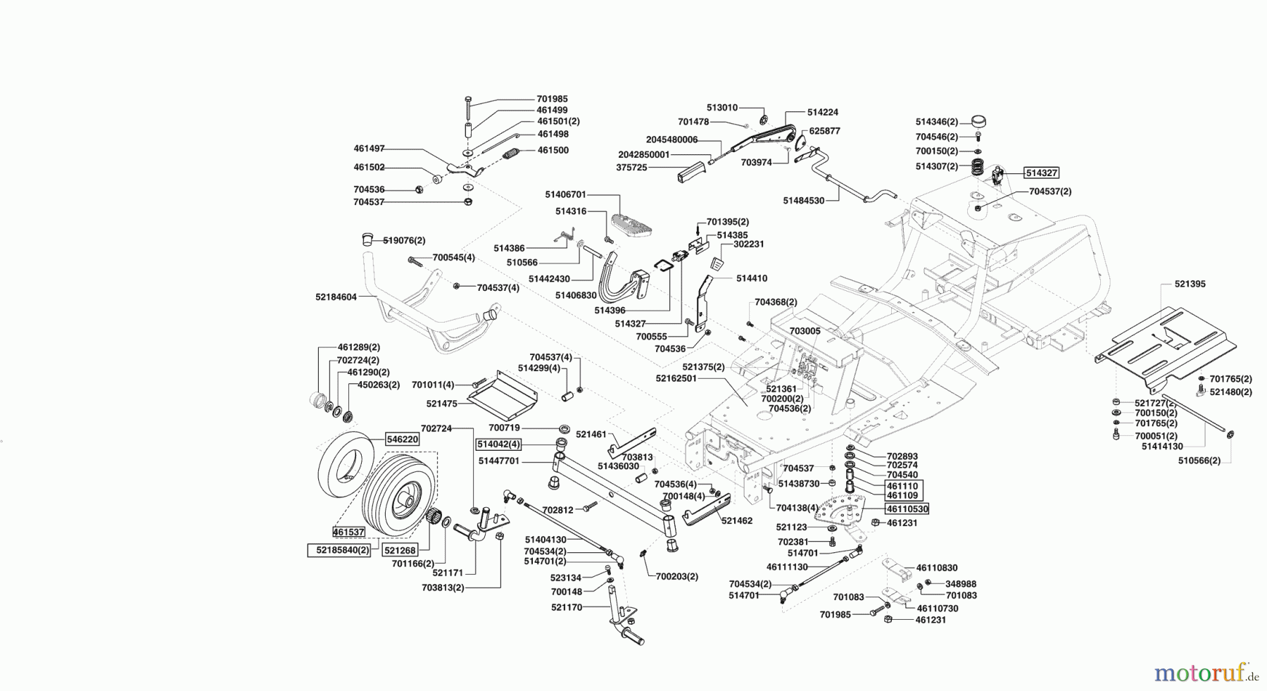  AL-KO Gartentechnik Rasentraktor T 20/102 HDE-MK ab 10/2007 Seite 2