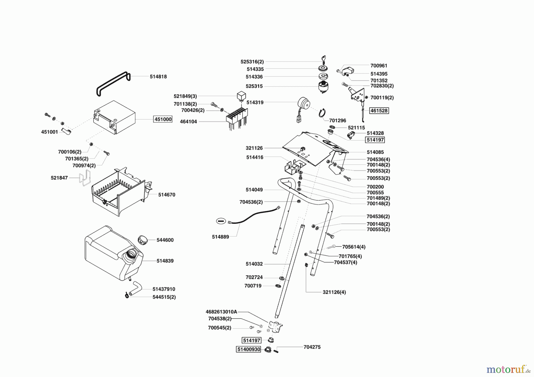  Powerline Gartentechnik Rasentraktor T 16/102 HDE-H 10/2007 - 11/2008 Seite 6