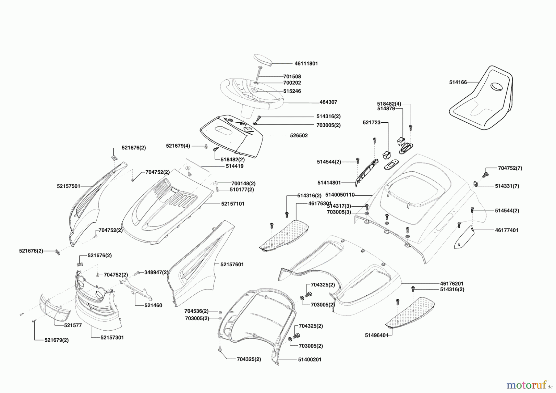  AL-KO Gartentechnik Rasentraktor T15-102 SPH-E ab 01/2010 Seite 1