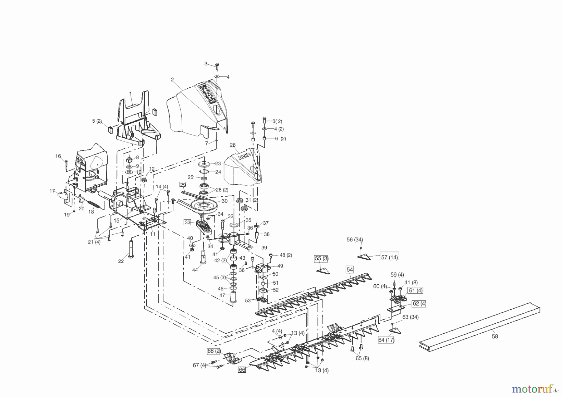  AL-KO Gartentechnik Balkenmäher BM 870 III  04/2012 - 07/2013 Seite 1