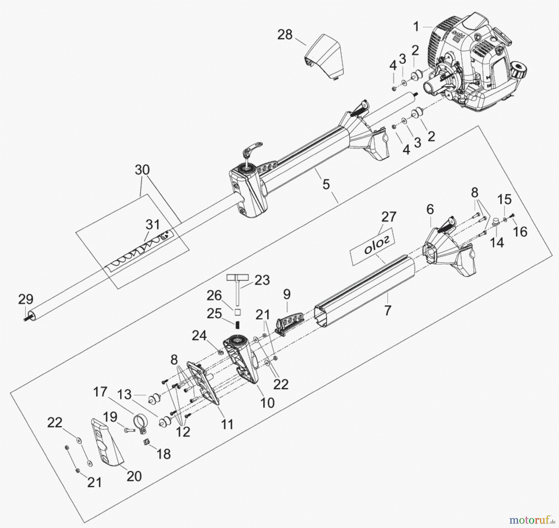  Solo by AL-KO Gartentechnik Motorsensen 154 ET 092012 Druck 9 154 705 ab 09/2012 [SN: ET 092012 Druck 9 154 705] Seite 6