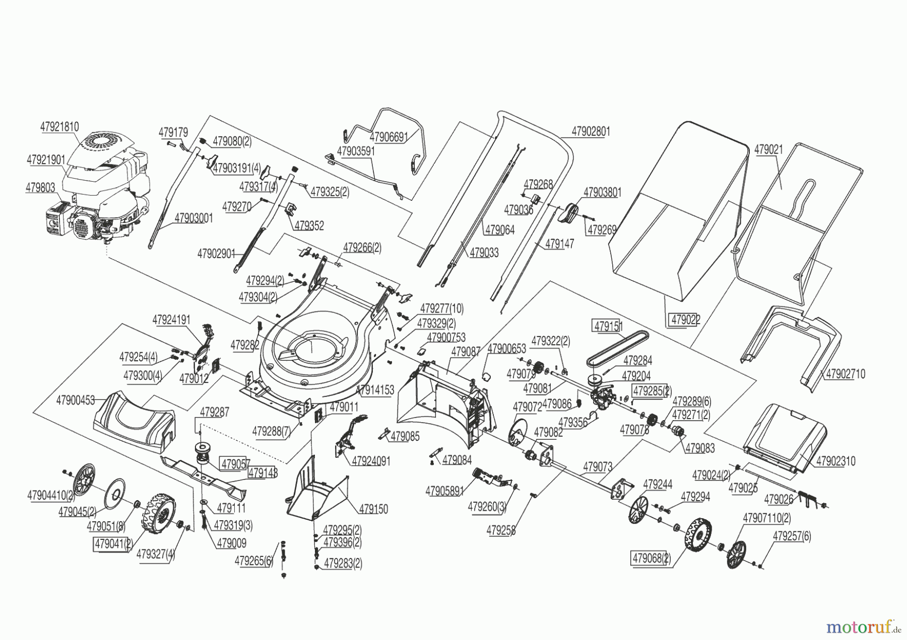  Horcura Gartentechnik Benzinrasenmäher L 1  01/2013 Seite 1