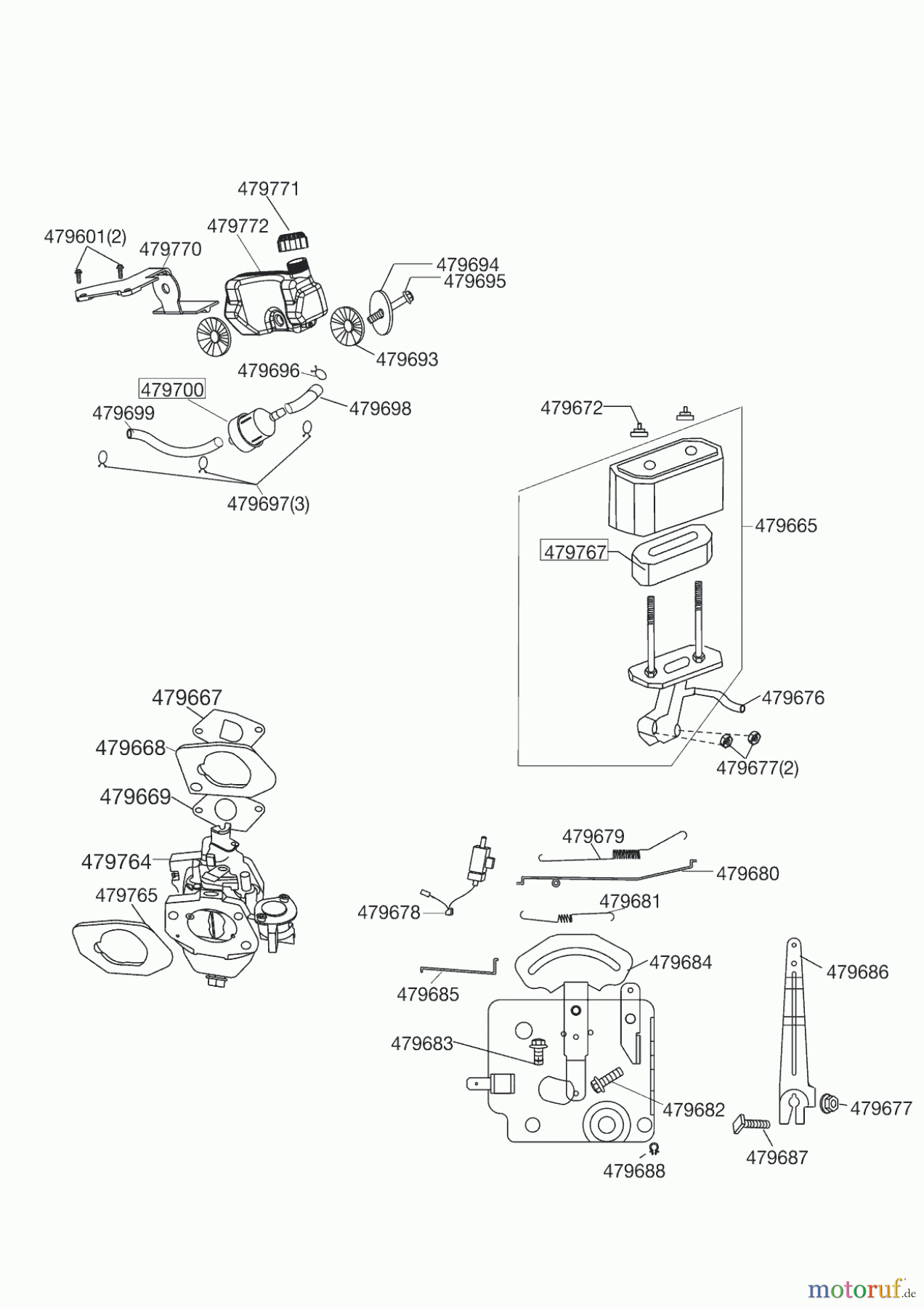  AL-KO Gartentechnik Benzinmotoren B-MOTOR SANLI 1P60F-A  01/2013 - 09/2013 Seite 3