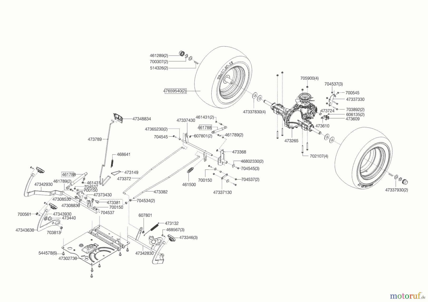  Brill Gartentechnik Rasentraktor Crossover T 125/23 H  03/2015 - 05/2015 Seite 4