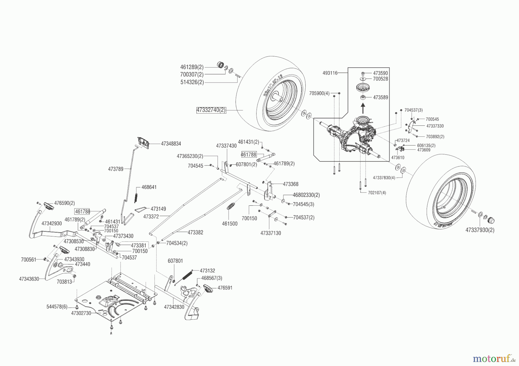  Brill Gartentechnik Rasentraktor 105-20 HE CROSSOVER  ab 09/2016 Seite 4