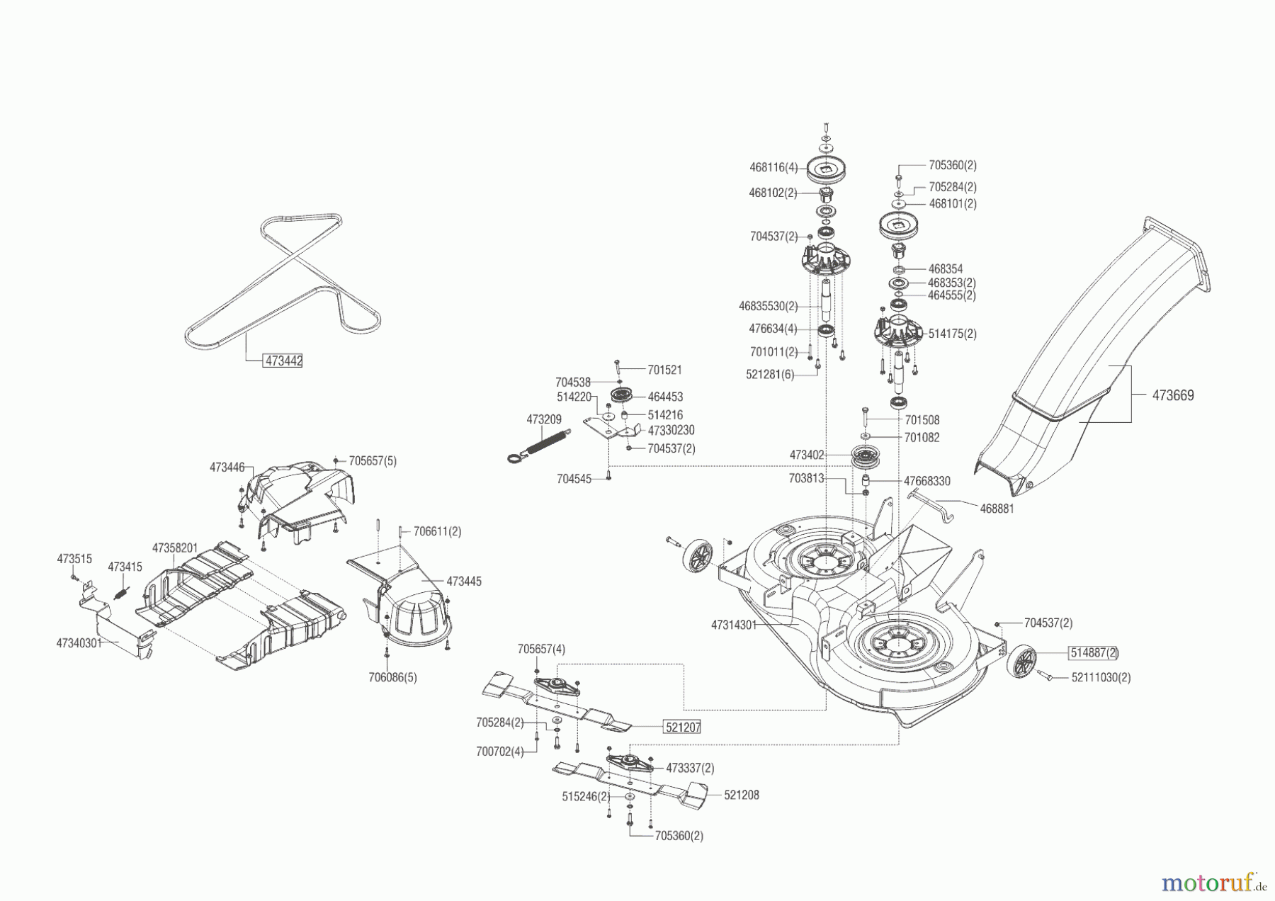  AL-KO Gartentechnik Rasentraktor T16-102 HD V2 PRO HVC  02/2019 - 04/2020 Seite 6