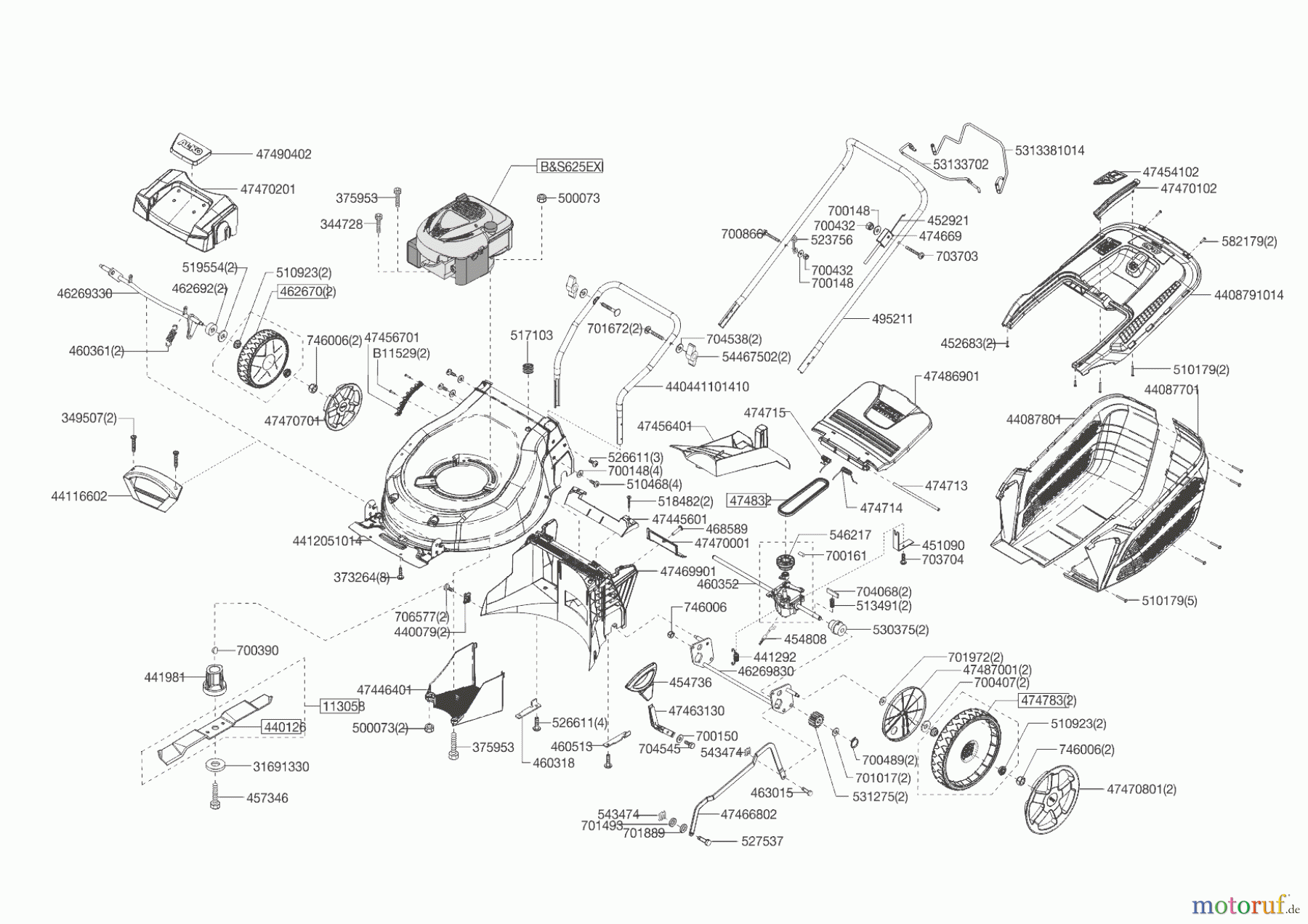  AL-KO Gartentechnik Benzinrasenmäher 51.0 SP-B COMFORT  10/2019 Seite 1