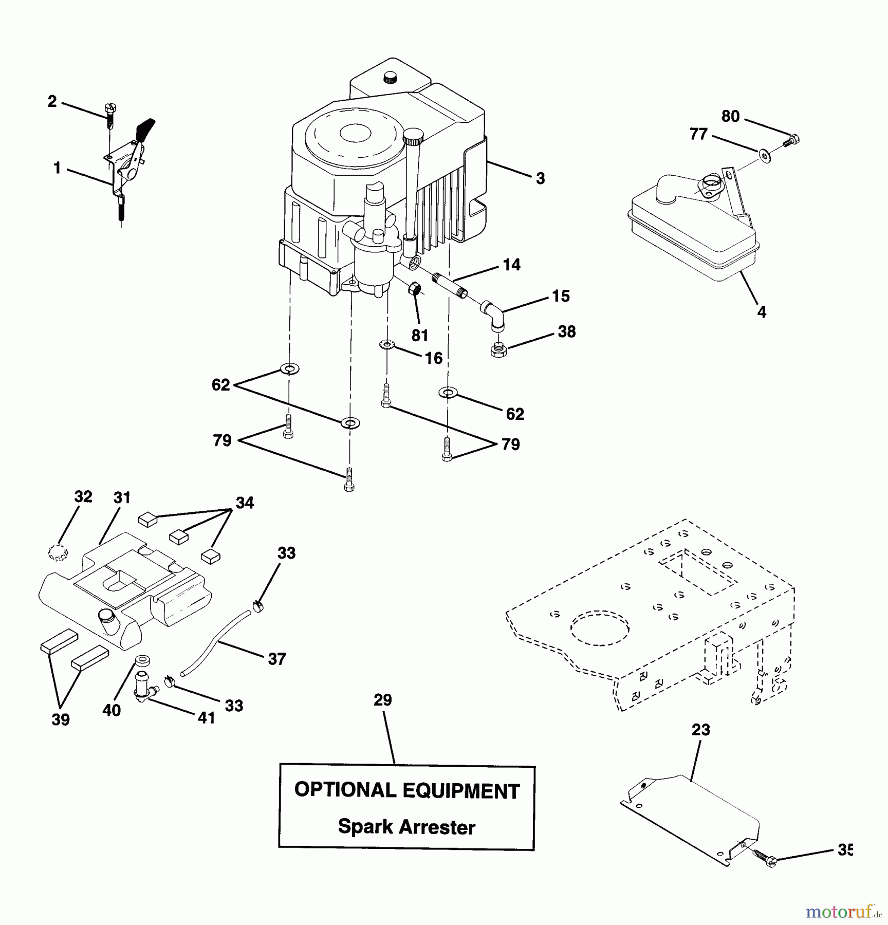  Husqvarna Rasen und Garten Traktoren YTH 150 (954140007) - Husqvarna Yard Tractor (1997-12 & After) Engine