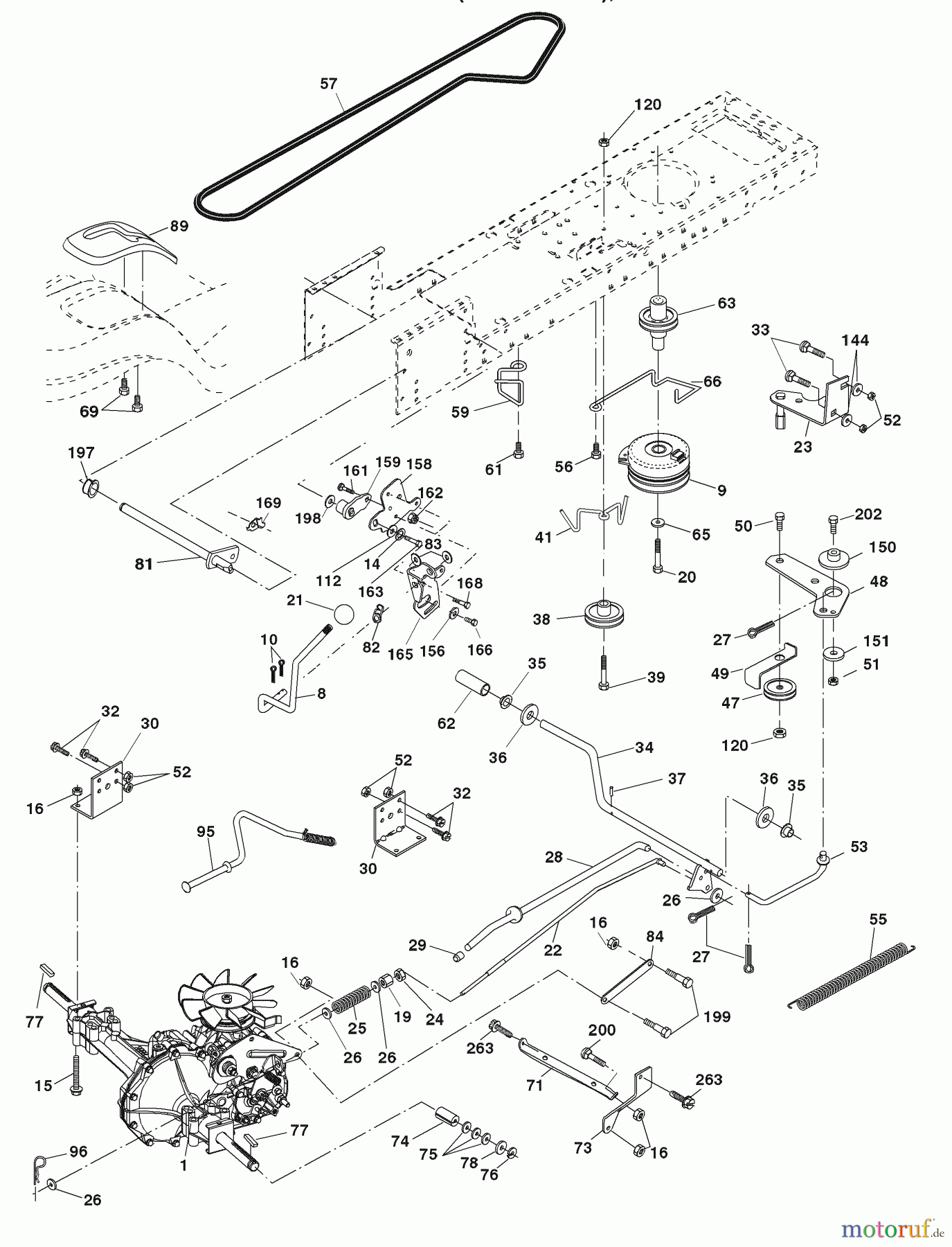  Husqvarna Rasen und Garten Traktoren YTH 18542 (96013000202) - Husqvarna Yard Tractor (2008-02 & After) Drive