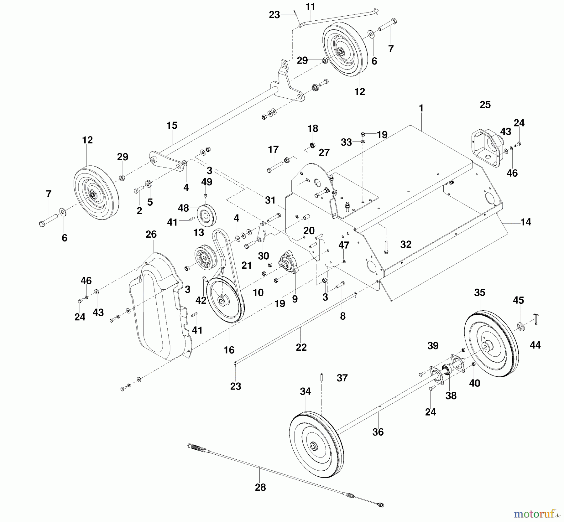  Husqvarna Belüfter / Vertikutierer / Rechen SD 22 B5DSA (966067801) - Husqvarna Dethatcher (2010-02 & After) Frame 22