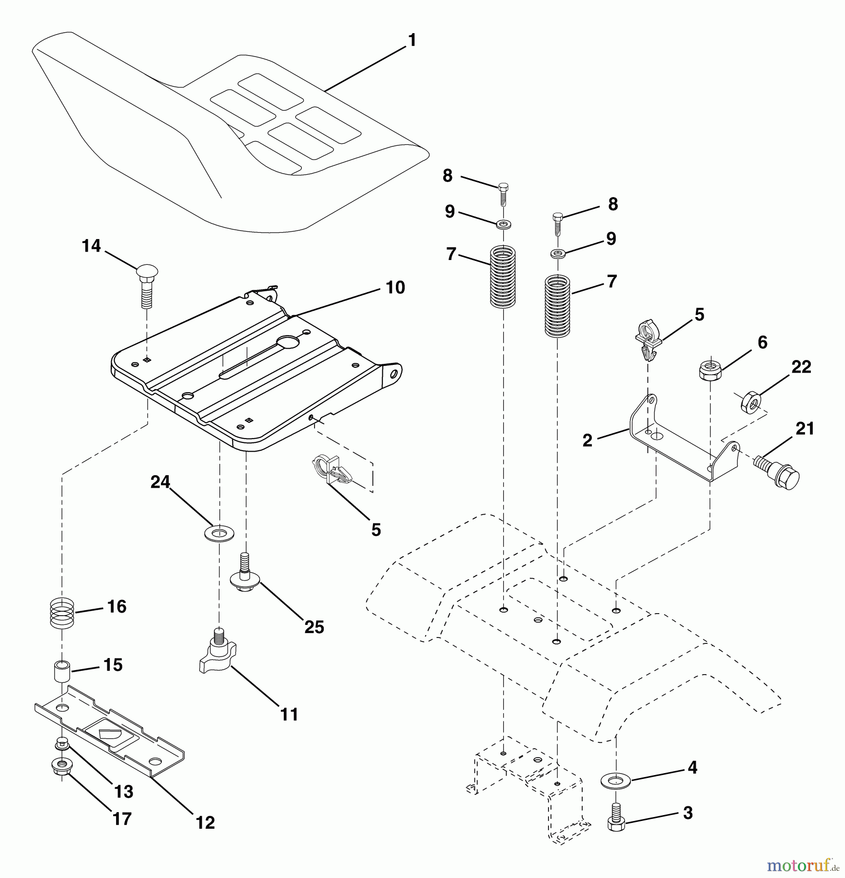  Husqvarna Rasen und Garten Traktoren YTH 2042 (96013000601) - Husqvarna Yard Tractor (2005-10 & After) eat Assembly