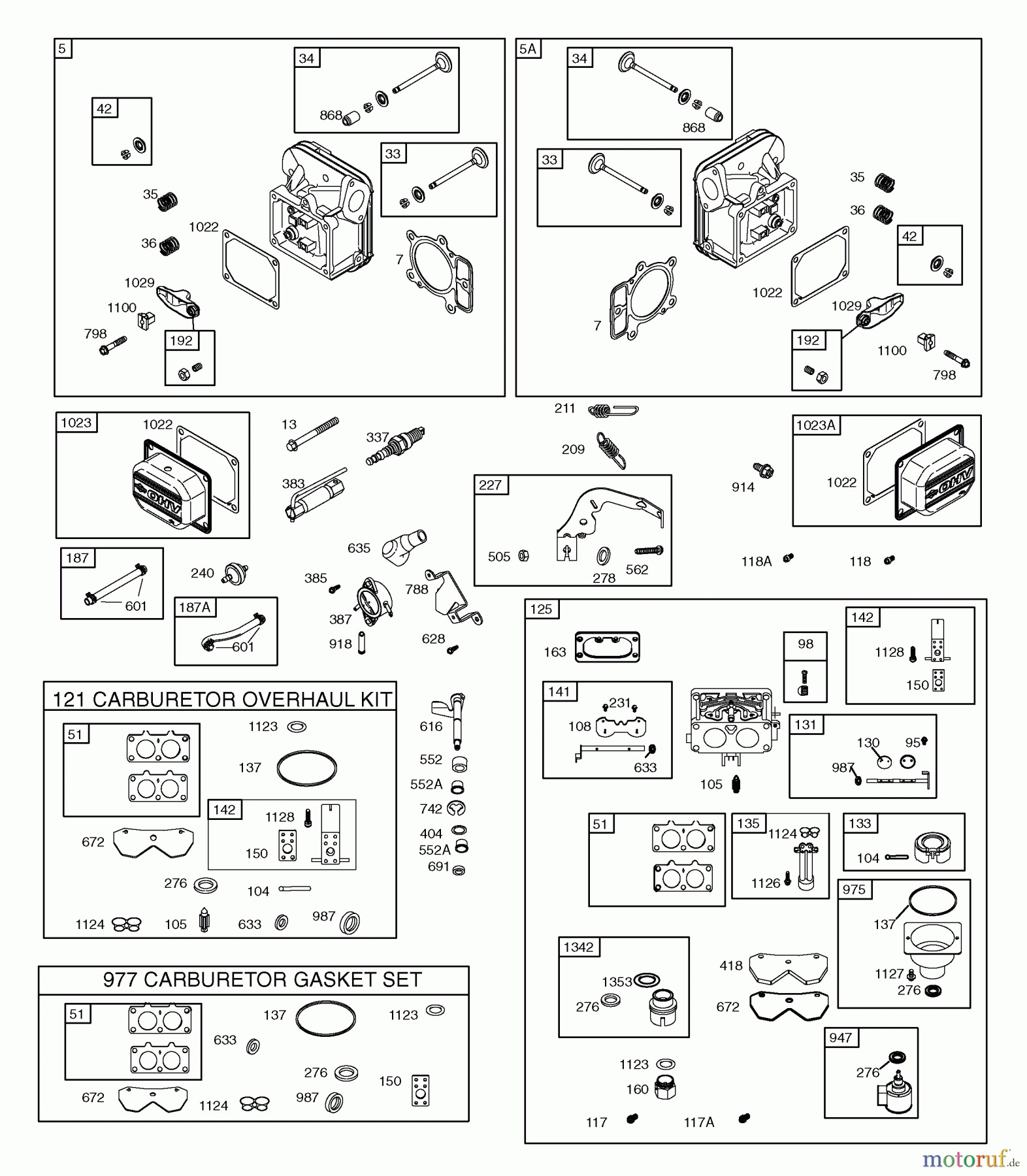  Husqvarna Rasen und Garten Traktoren YTH 2242T (917.279181) - Husqvarna Yard Tractor (2006-05 & After) (Sears Craftsman) Briggs Engine (Part 2)