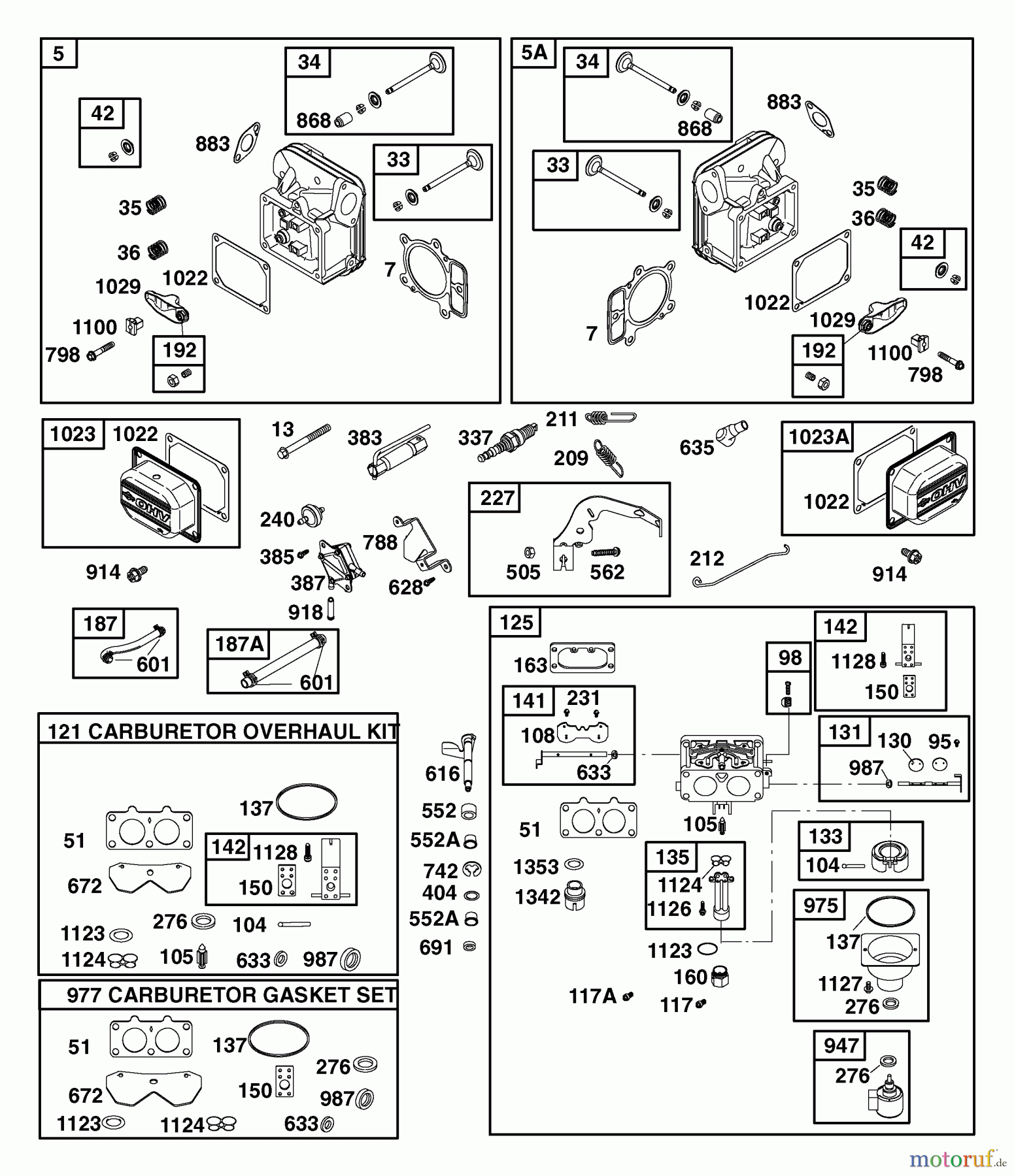  Husqvarna Rasen und Garten Traktoren YTH 2448T (917.279201) - Husqvarna Yard Tractor (2006-05 & After) (Sears Craftsman) Briggs Engine (Part 2)