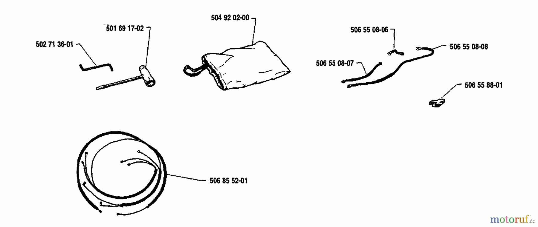  Husqvarna Reitermäher, Motor hinten Rider 1200-14 - Husqvarna Rear-Engine Rider (1991-03 & After) Accessories