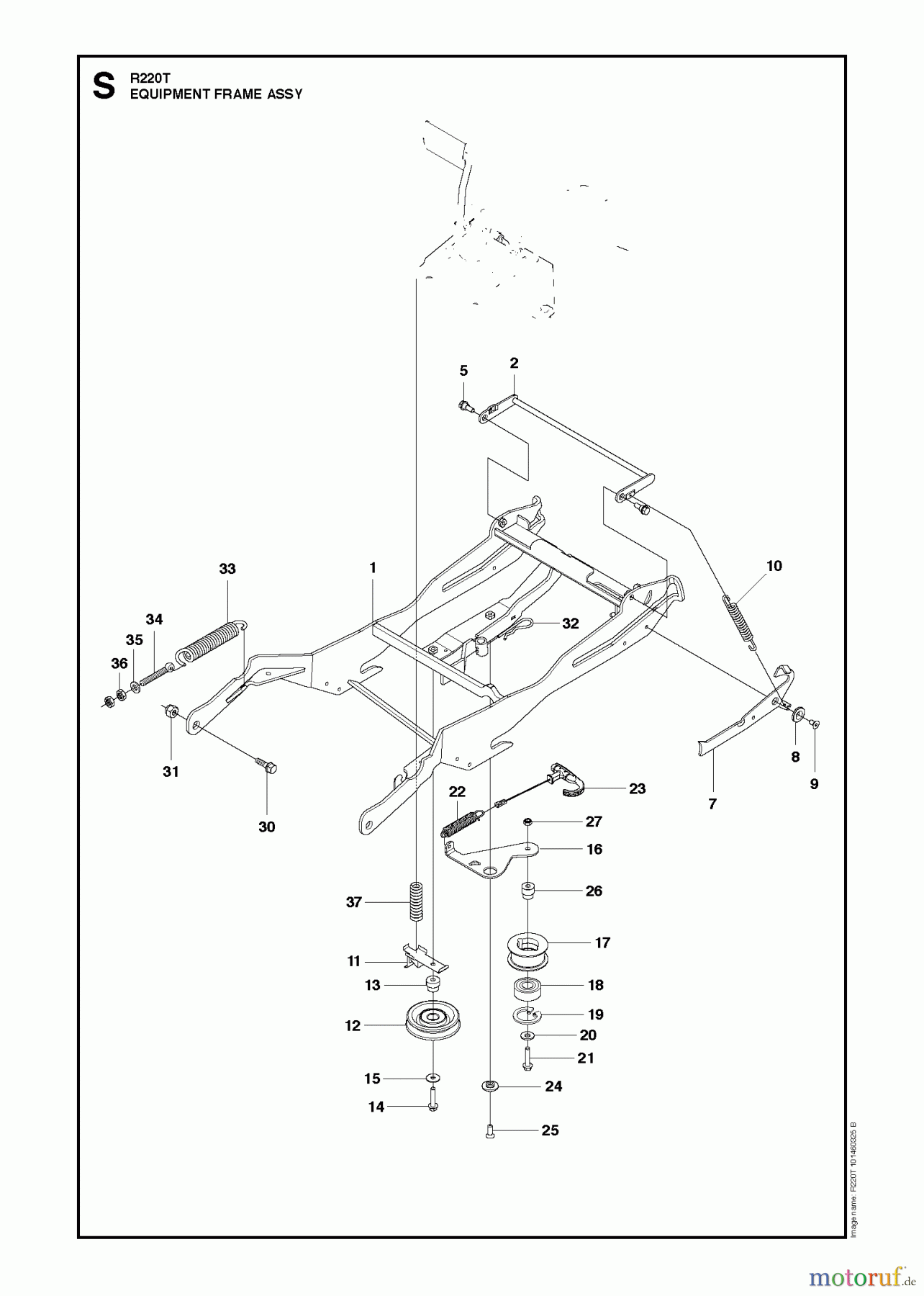  Husqvarna Reitermäher, Motor hinten Rider 322T AWD (966785801) - Husqvarna Rear-Engine Rider (2012-03 & After) MOWER DECK / CUTTING DECK