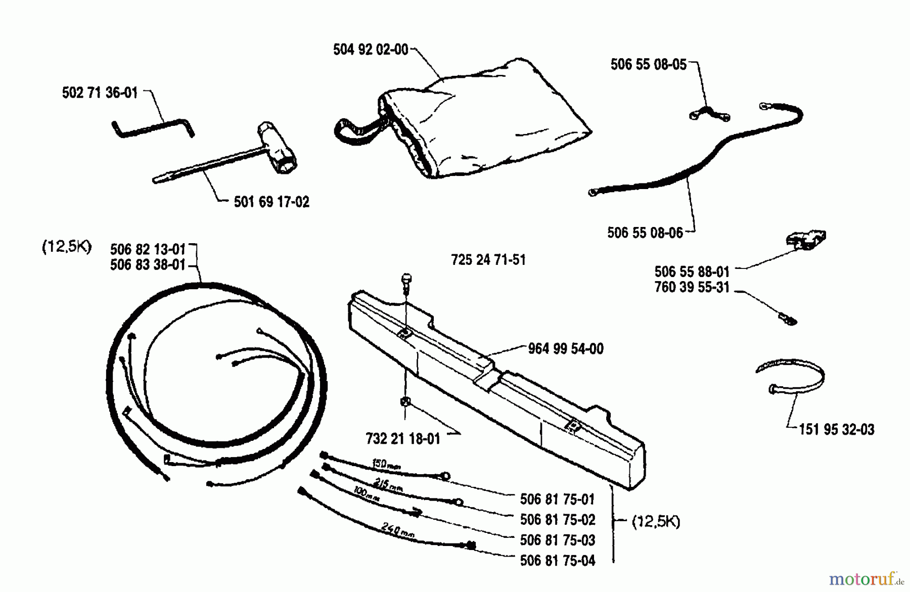  Husqvarna Reitermäher, Motor hinten Rider 970 125 - Husqvarna Swedish Rider (1992-03 & After) Accessories