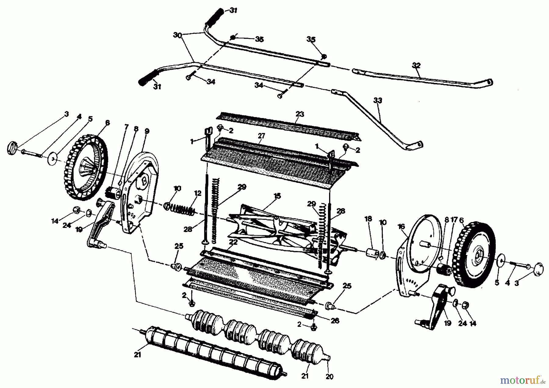  Husqvarna Rasenmäher 5/40 S - Husqvarna Reel Mower (1980-06 & After) Spare Parts (5/40)