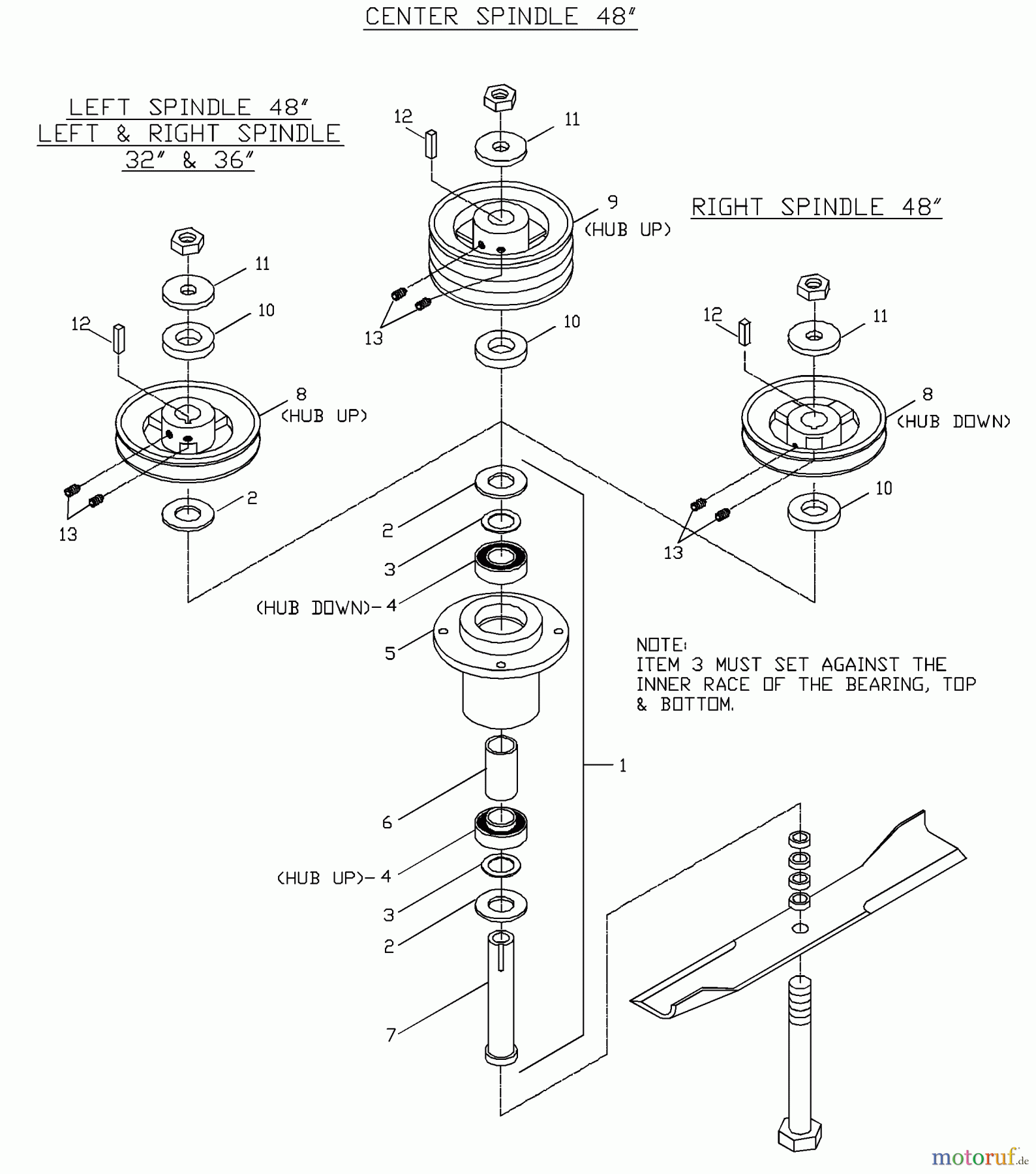  Husqvarna Rasenmäher für Großflächen W 3212A (968999101) - Husqvarna Wide-Area Walk-Behind Mower (2000-02 to 2001-01) Cutter Housing Assembly