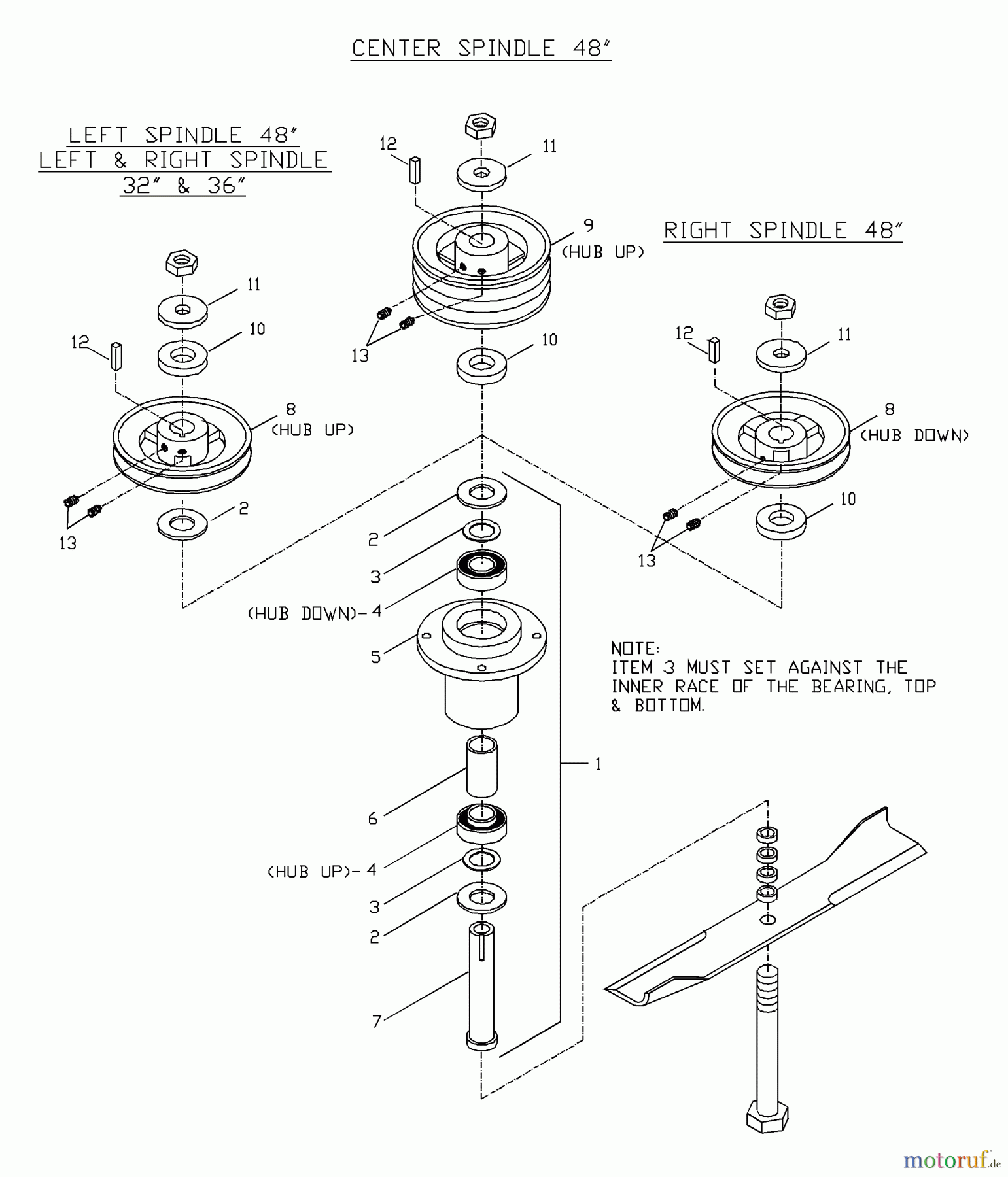  Husqvarna Rasenmäher für Großflächen W 4814A (968999104) - Husqvarna Wide-Area Walk-Behind Mower (2001-02 & After) Cutter Housing Assembly