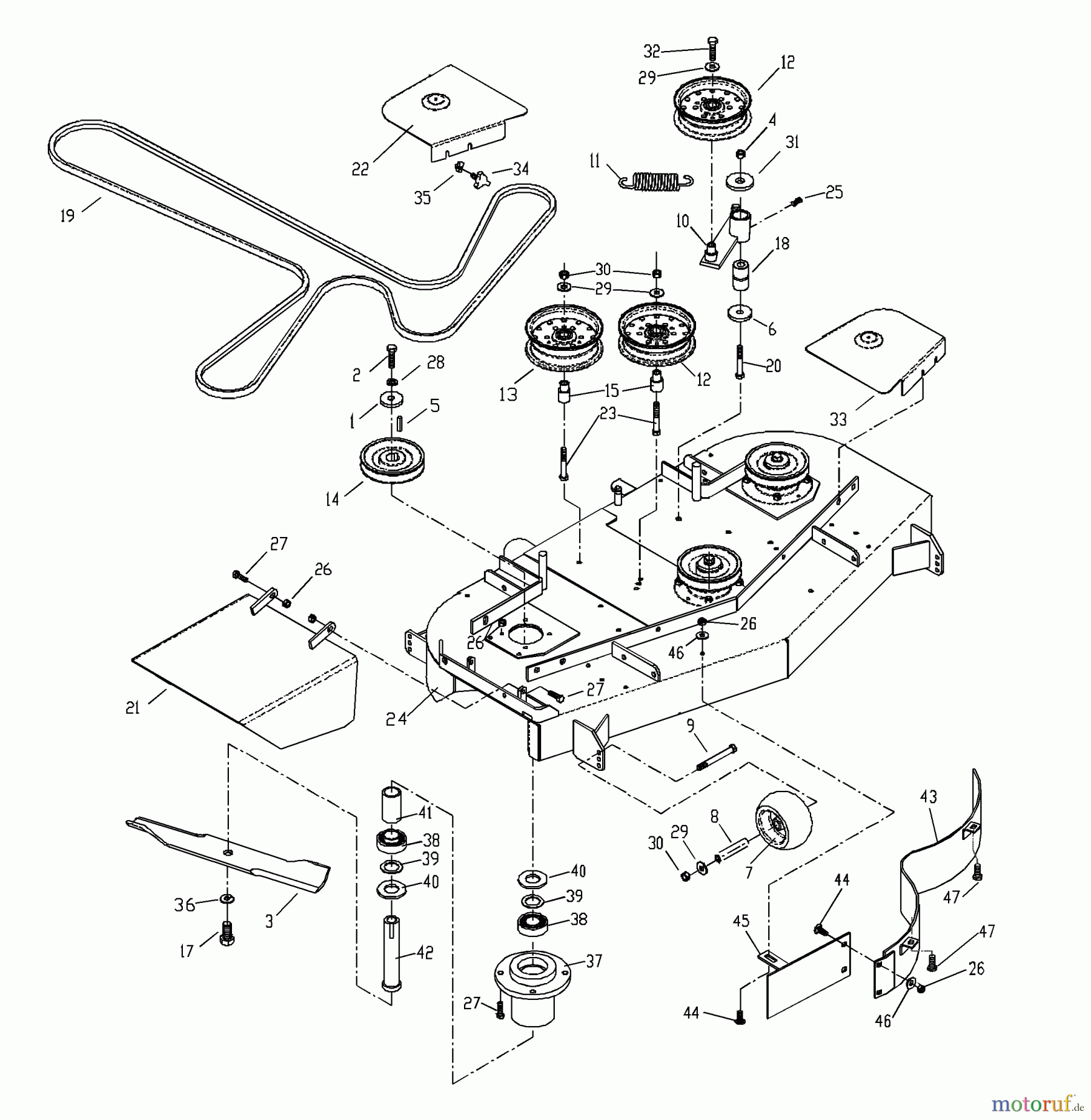  Husqvarna Rasenmäher für Großflächen WHF 5218ETS (968999130) - Husqvarna Wide-Area Walk-Behind Mower (2002-02 to 2002-08) 52