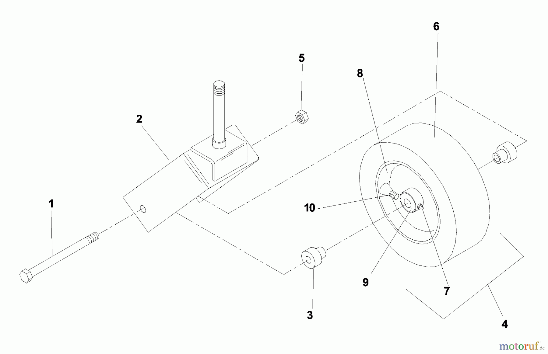  Husqvarna Nullwendekreismäher, Zero-Turn BZ 6134 D (968999214) - Husqvarna Zero-Turn Mower (2003-03 to 2004-10) Caster Assembly