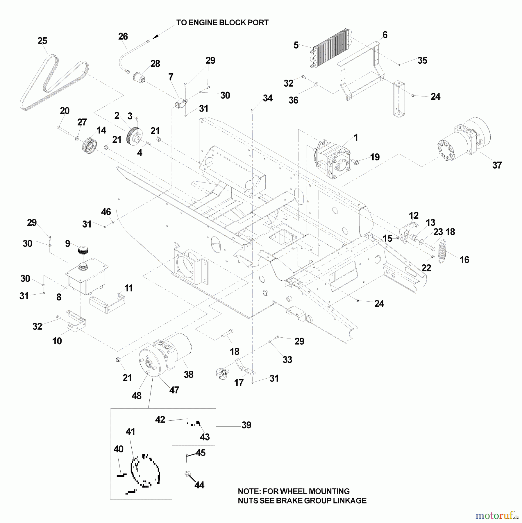  Husqvarna Nullwendekreismäher, Zero-Turn BZ 6127 D (968999218) - Husqvarna Zero-Turn Mower (2004-11 & After) (SN: 033600000 & Up) Hydraulic Assembly