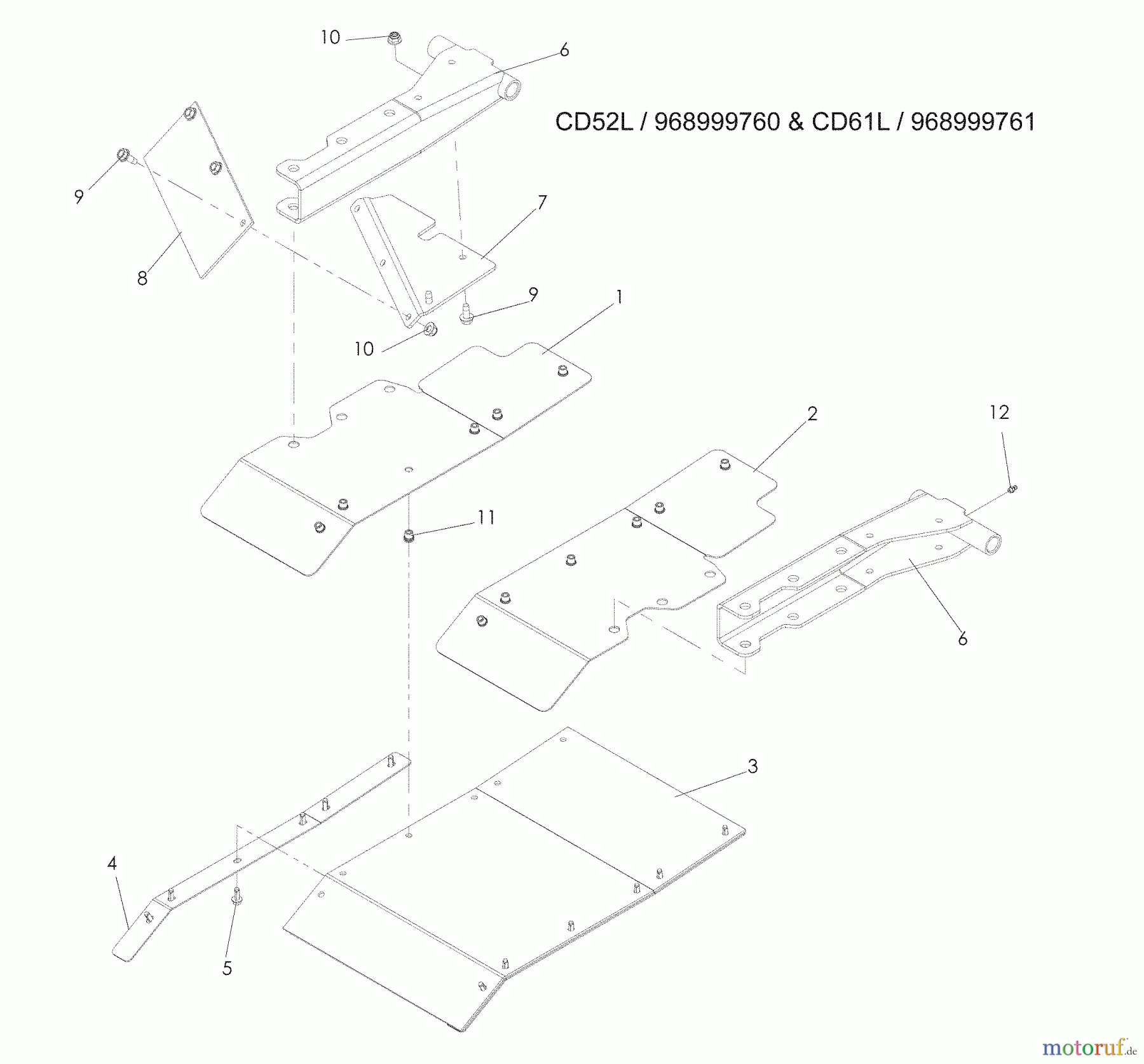  Husqvarna Nullwendekreismäher, Zero-Turn CD 61 L (968999761) - Husqvarna Zero-Turn Mower (2009-03 & After) Debris Guard